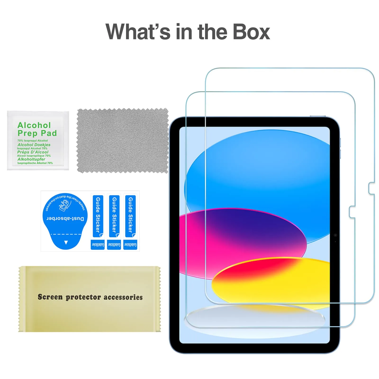 ProCase Vetro Temperato per iPad 11 Generazione A16 11 Pollici 2025 e iPad 10 Generazione 10,9 Pollici (A3354 A3355 A3356 A2696 A2757 A2777), Durezza 9H, 2 Pezzi - immagine 8
