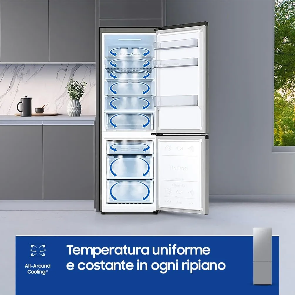 Samsung Frigorifero Combinato Ecoflex RB33B610ESA/EF, 344 L, Silver Inox - immagine 5