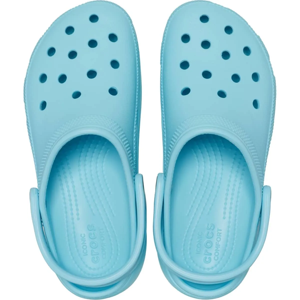 Crocs Zoccoli Classici con Plateau da Donna, Blu Artico, 38 EU - immagine 2
