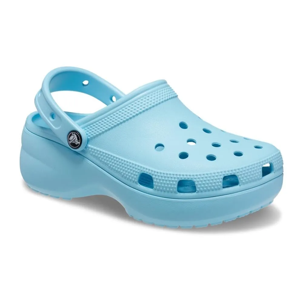 Crocs Zoccoli Classici con Plateau da Donna, Blu Artico, 38 EU - immagine 4