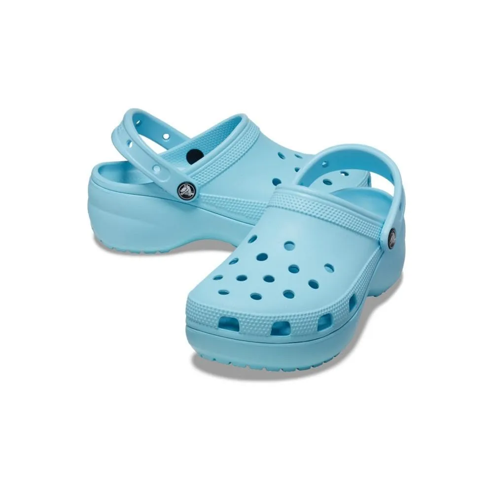 Crocs Zoccoli Classici con Plateau da Donna, Blu Artico, 38 EU - immagine 6