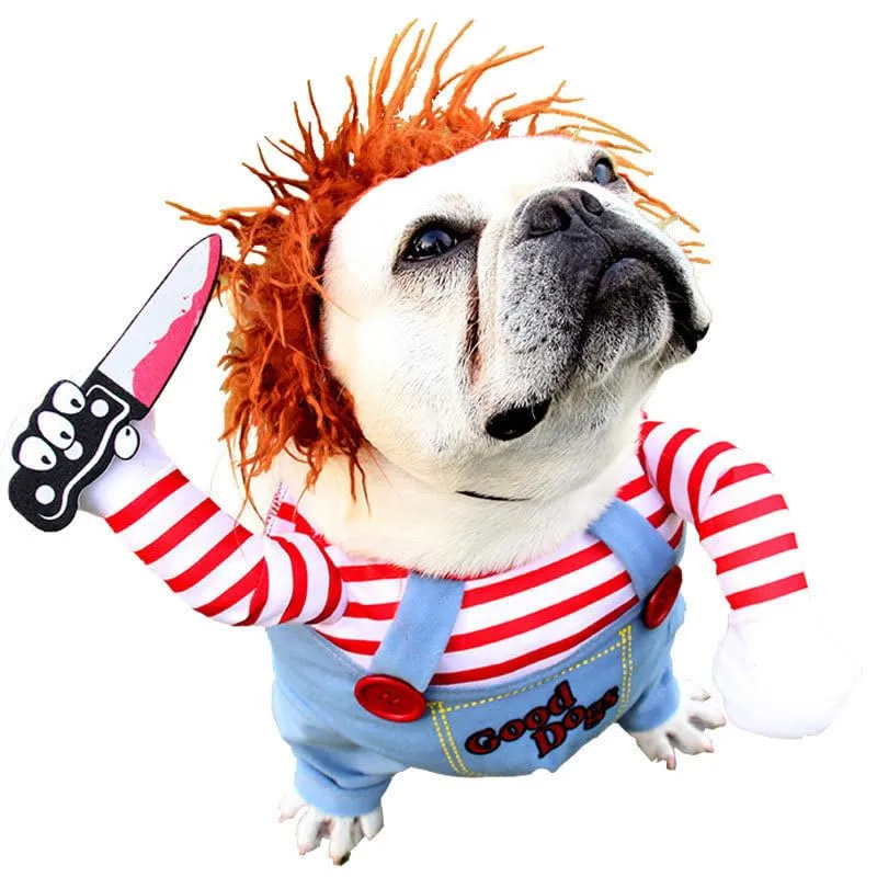 YXCUIDP Costume Halloween e Natale per Cani, Taglia S, Rosso - immagine 1