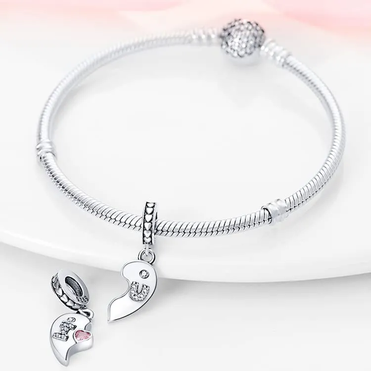 TINSLO Bead Charm in Argento Sterling 925 con Cubic Zirconia, Compatibile con Braccialetti e Collane europei - immagine 3