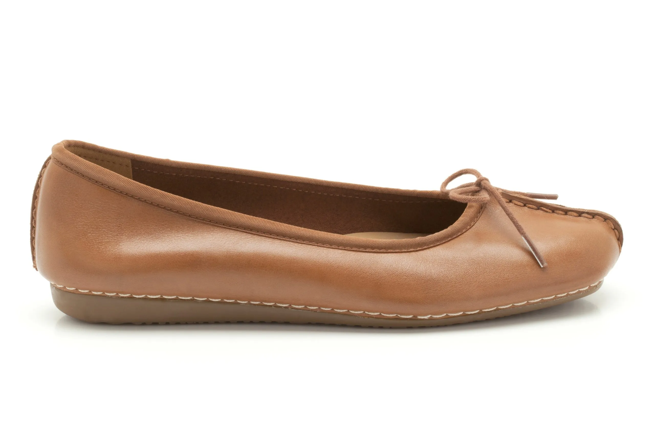 Clarks Freckle Ice Women's Dark Tan Leather - immagine 4