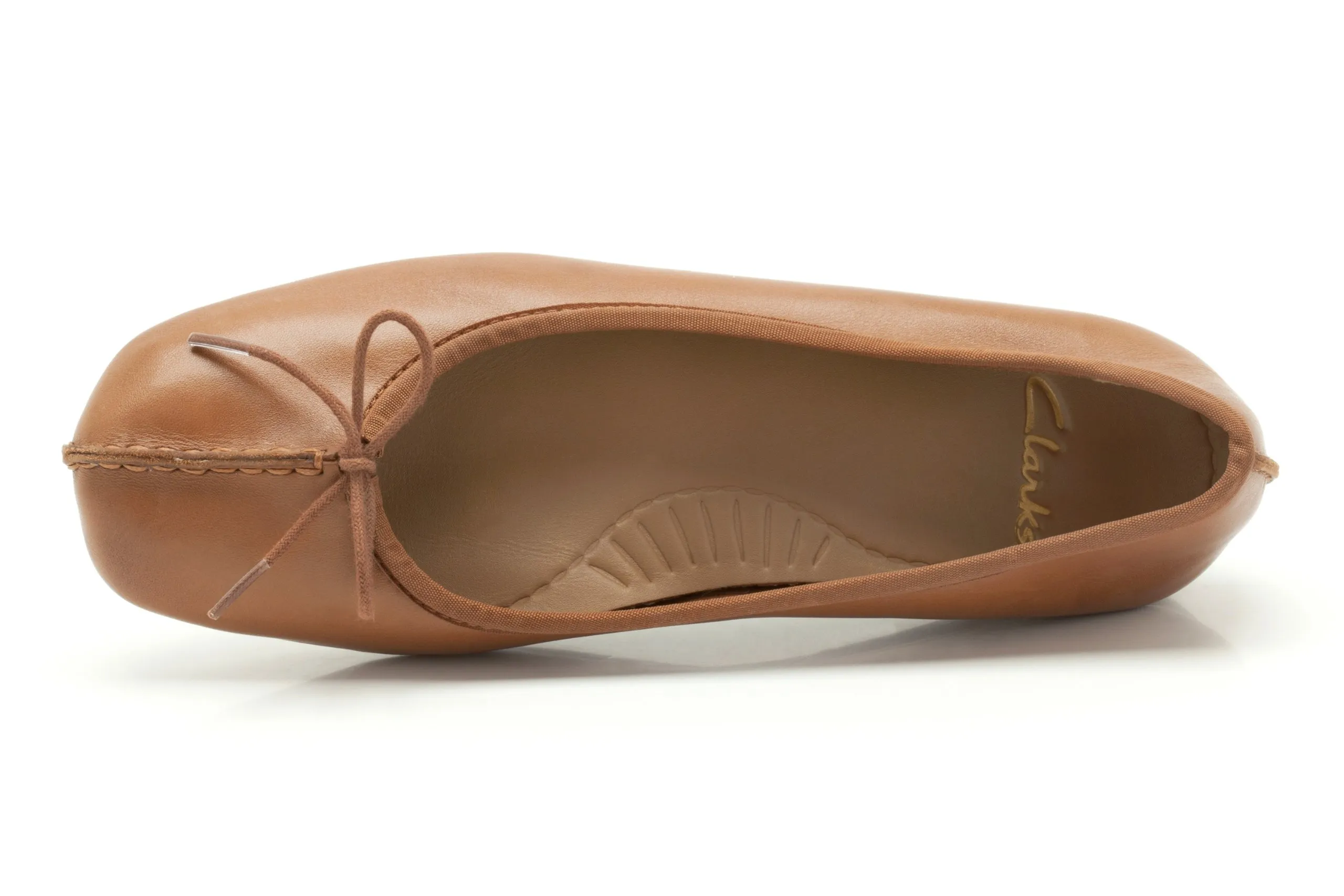 Clarks Freckle Ice Women's Dark Tan Leather Shoes, 6 - immagine 8