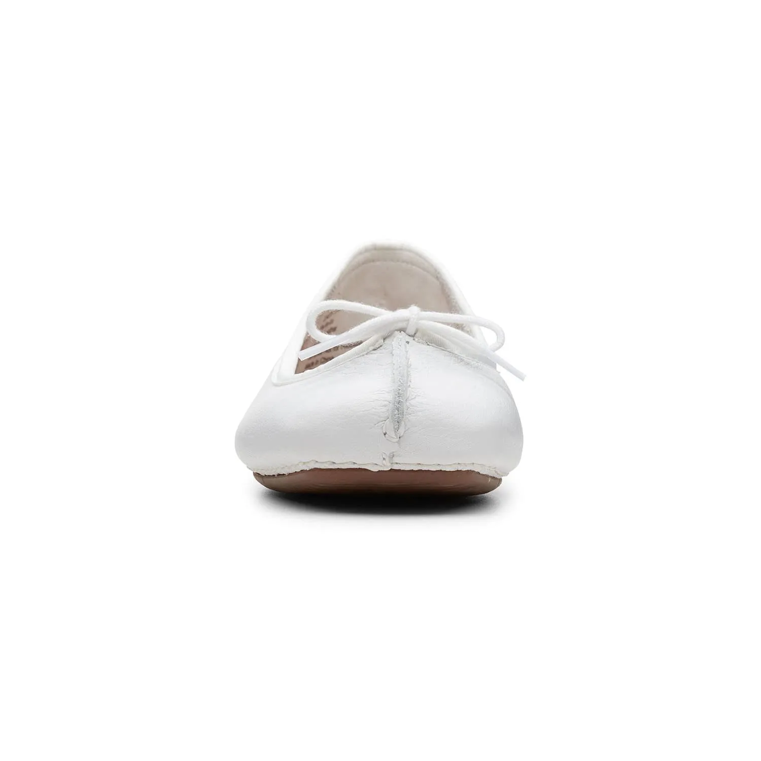 Clarks Freckle Ice Women's Ballerinas, White Leather, 36 EU - immagine 6
