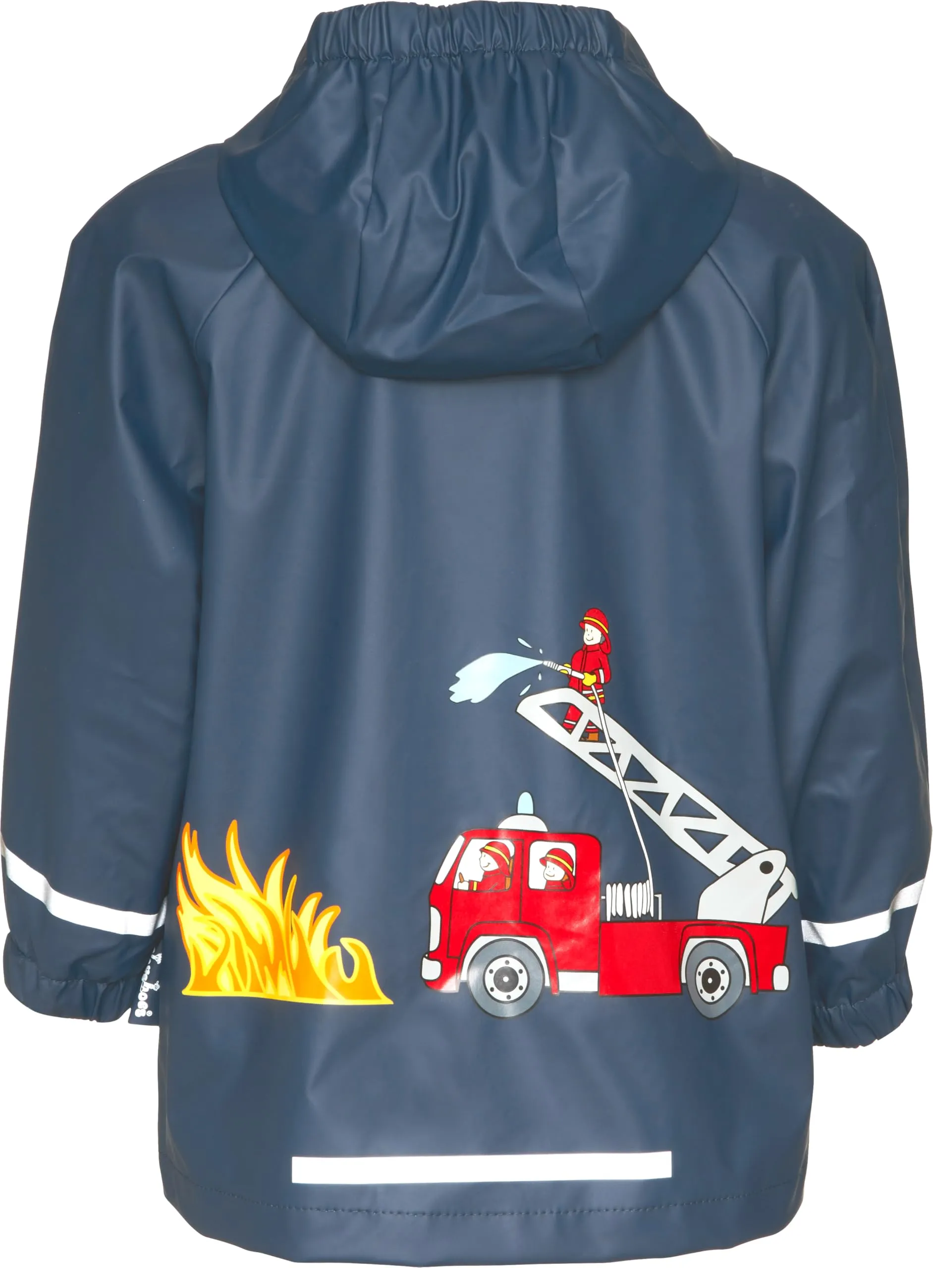 Playshoes Giacca da pioggia antivento e impermeabile per bambini e ragazzi, Vigili del fuoco, 92 - immagine 3