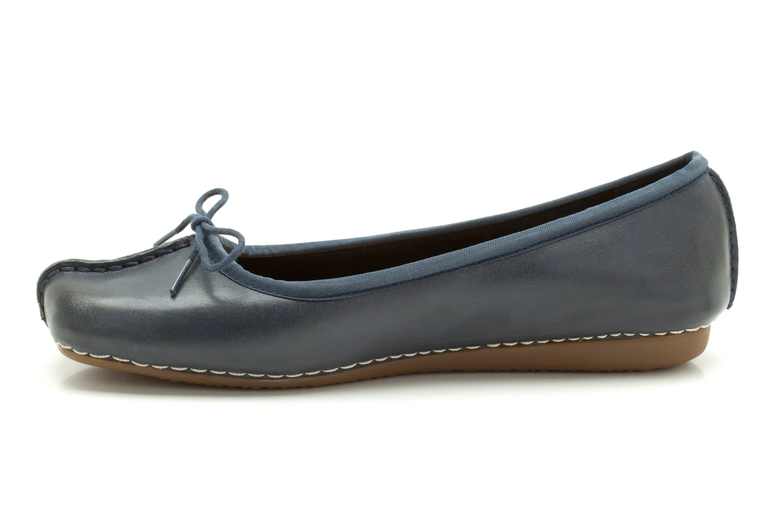 Clarks Freckle Ice Women's Ballerinas, Navy Leather, 36 EU - immagine 7