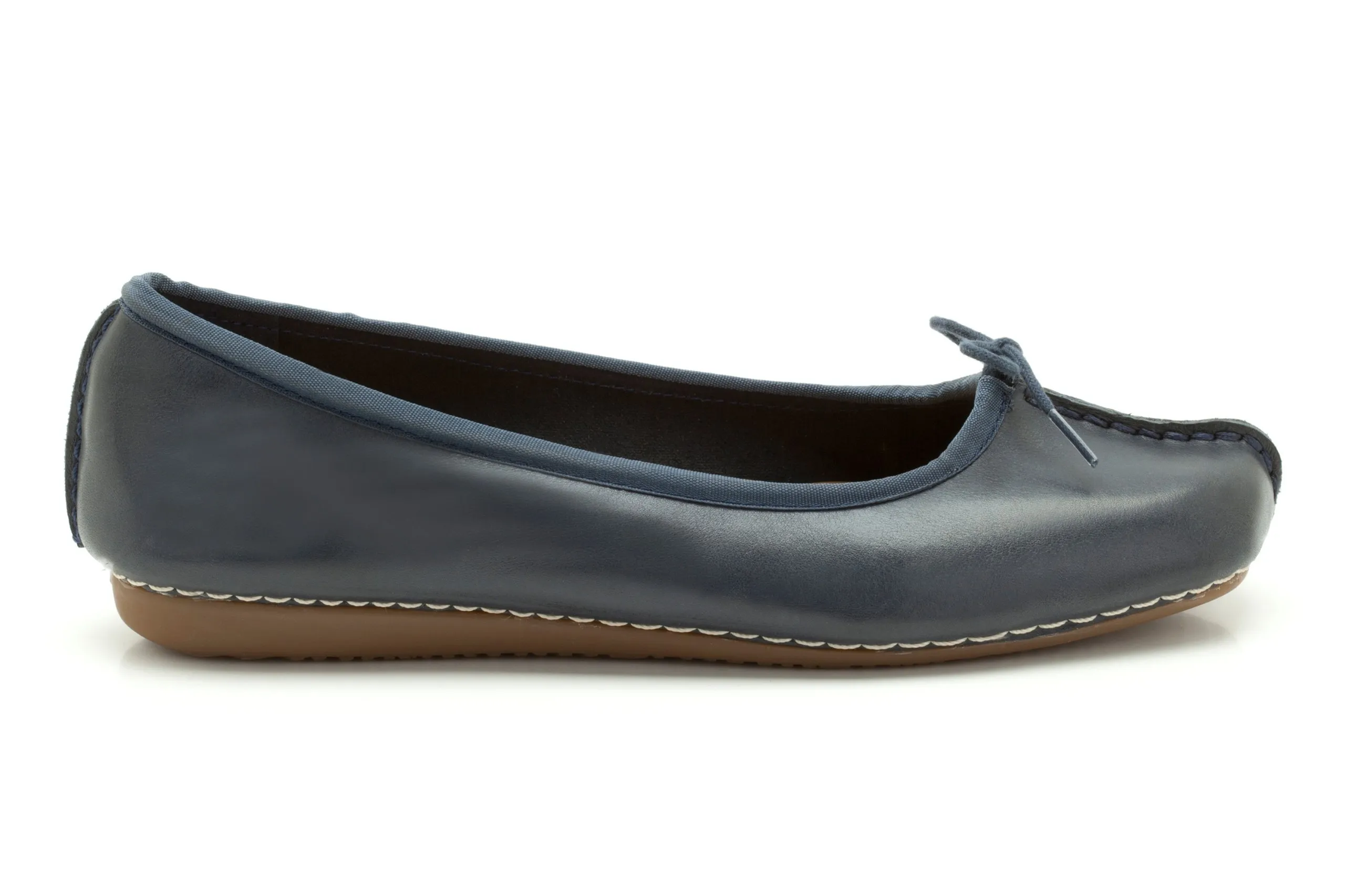 Clarks Freckle Ice Ballerine Donna, Navy Leather, 35.5 EU - immagine 5