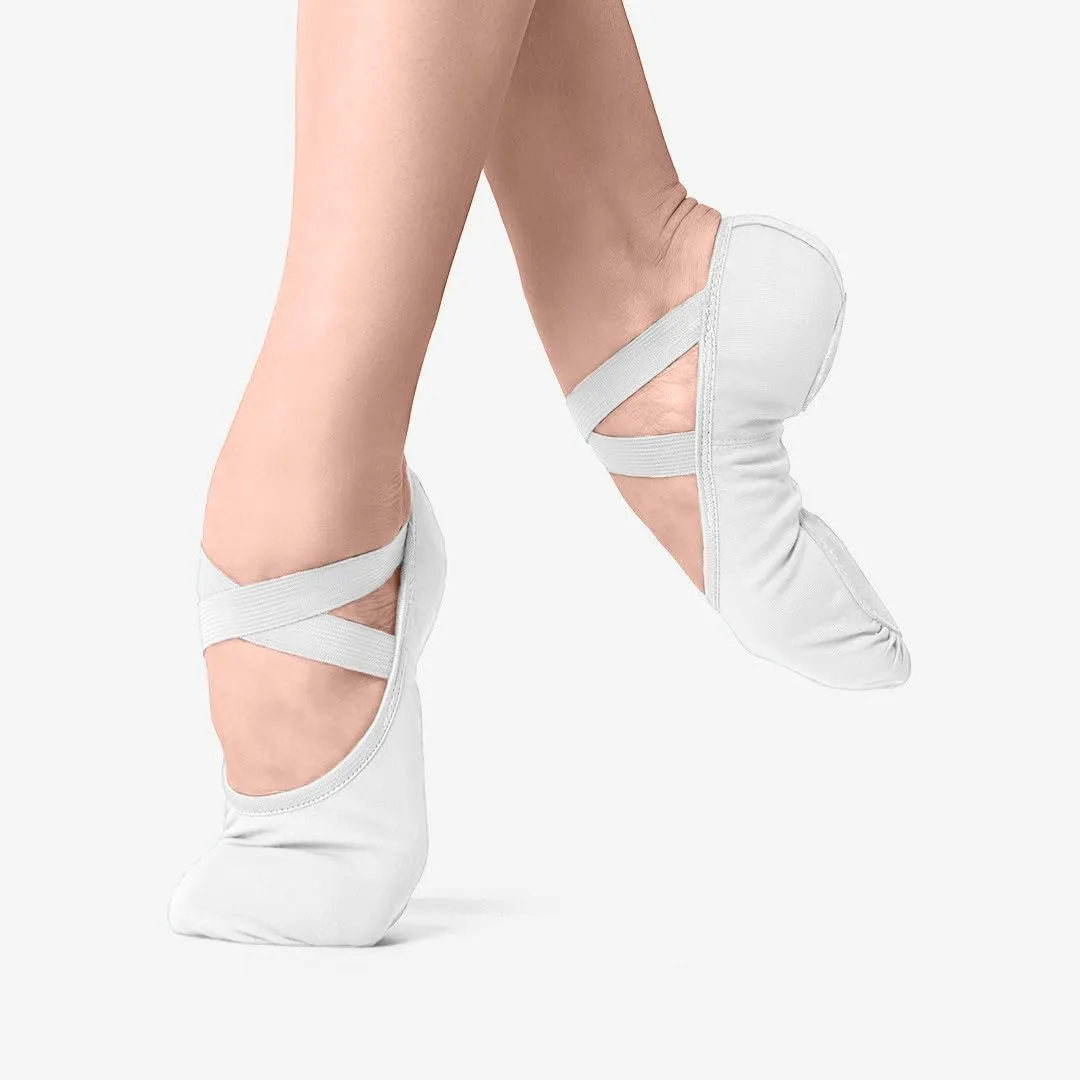 So Danca SD16 Battente per danza sportiva in lino, Bianco, 29 / 29,5 - immagine 2