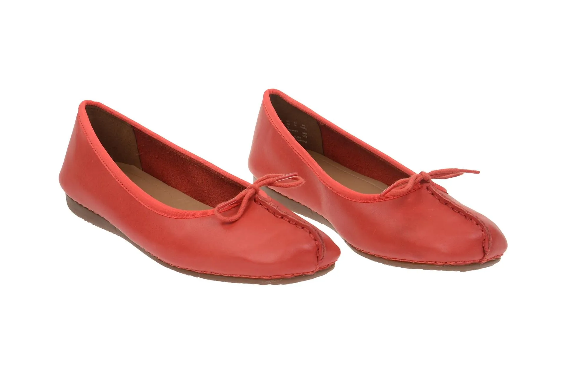 Clarks Freckle Ice Women's Ballerinas, Rosso Grenadine Lea, 37 EU - immagine 2