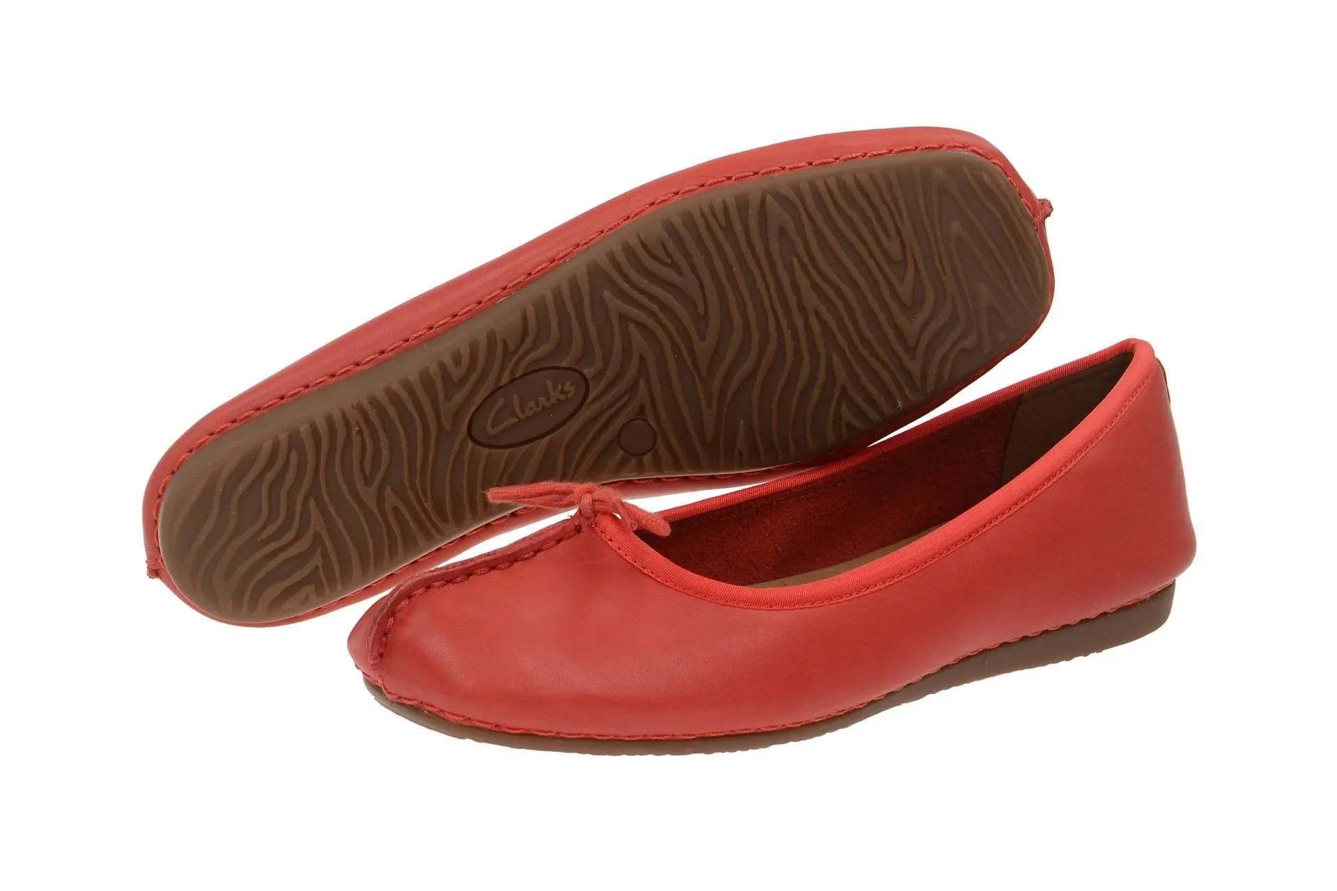 Clarks Freckle Ice Women's Ballerinas, Rosso Grenadine Lea, 37 EU - immagine 4