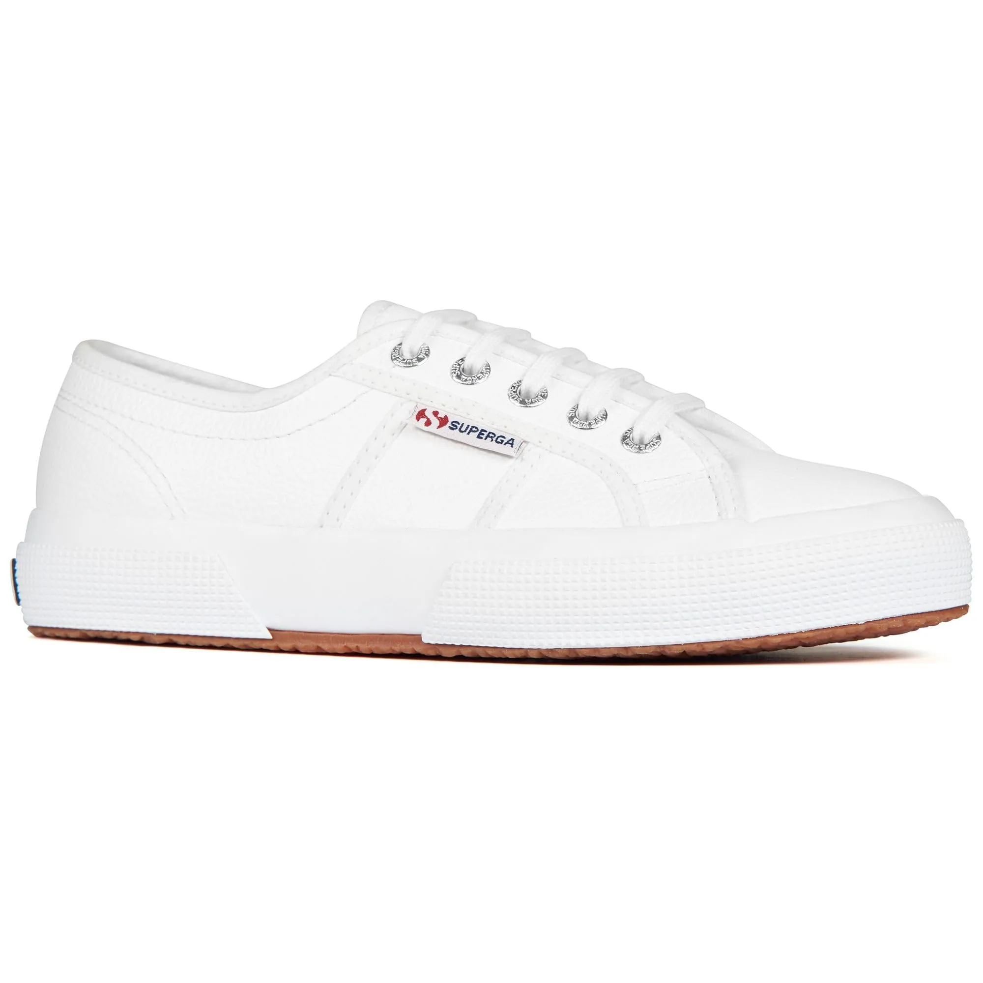 Superga 2750 Tumbled Leather Sneakers Unisex, Bianco White 900, 44 EU - immagine 7