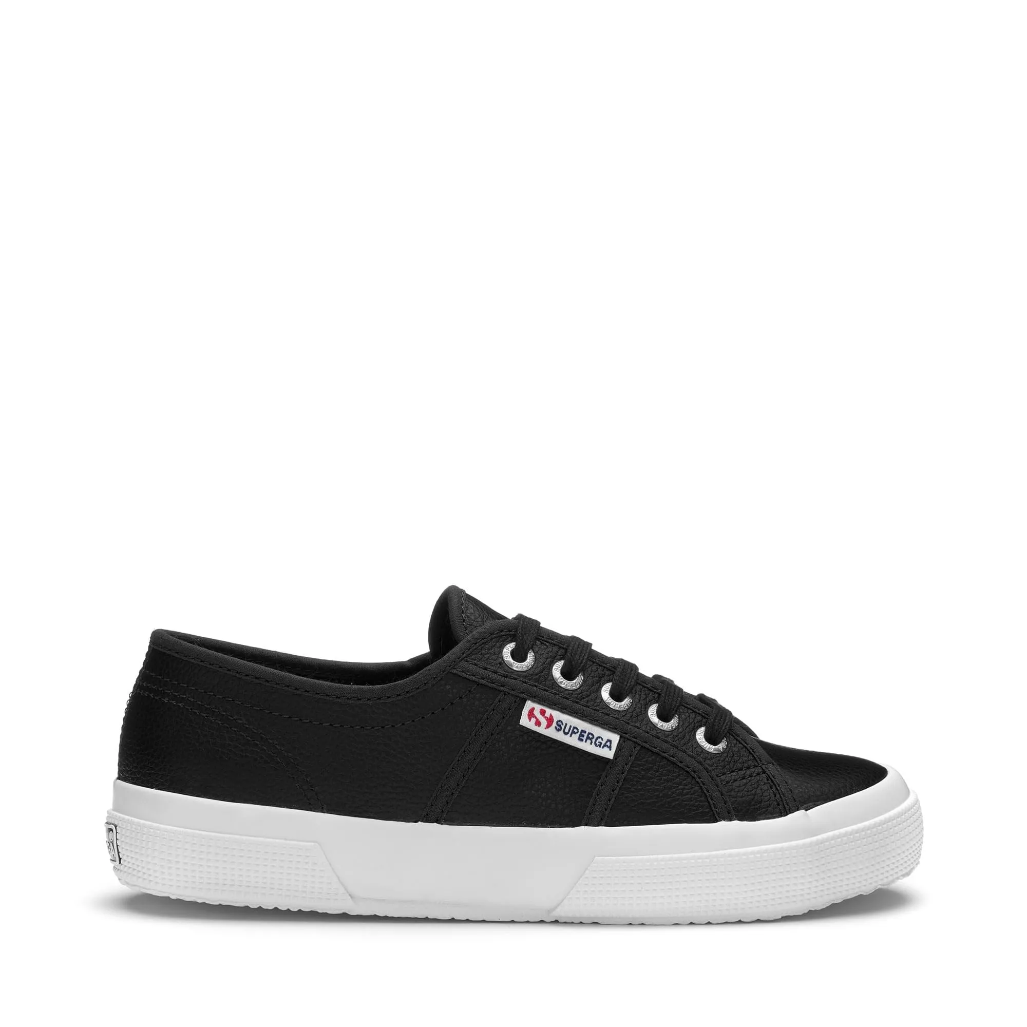 Superga 2750 Tumbled Leather Sneaker Unisex, Nero Black C39, 36 EU - immagine 1