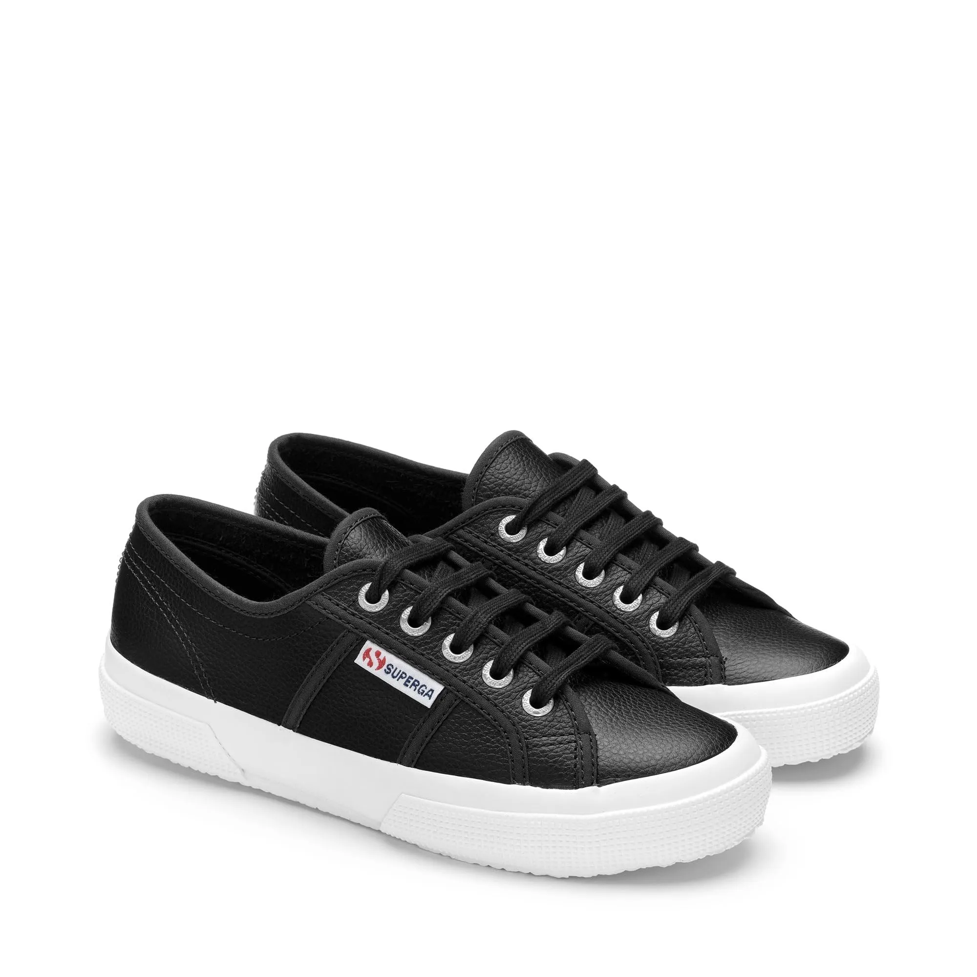 Superga 2750 Tumbled Leather Sneaker Unisex, Nero Black C39, 36 EU - immagine 2