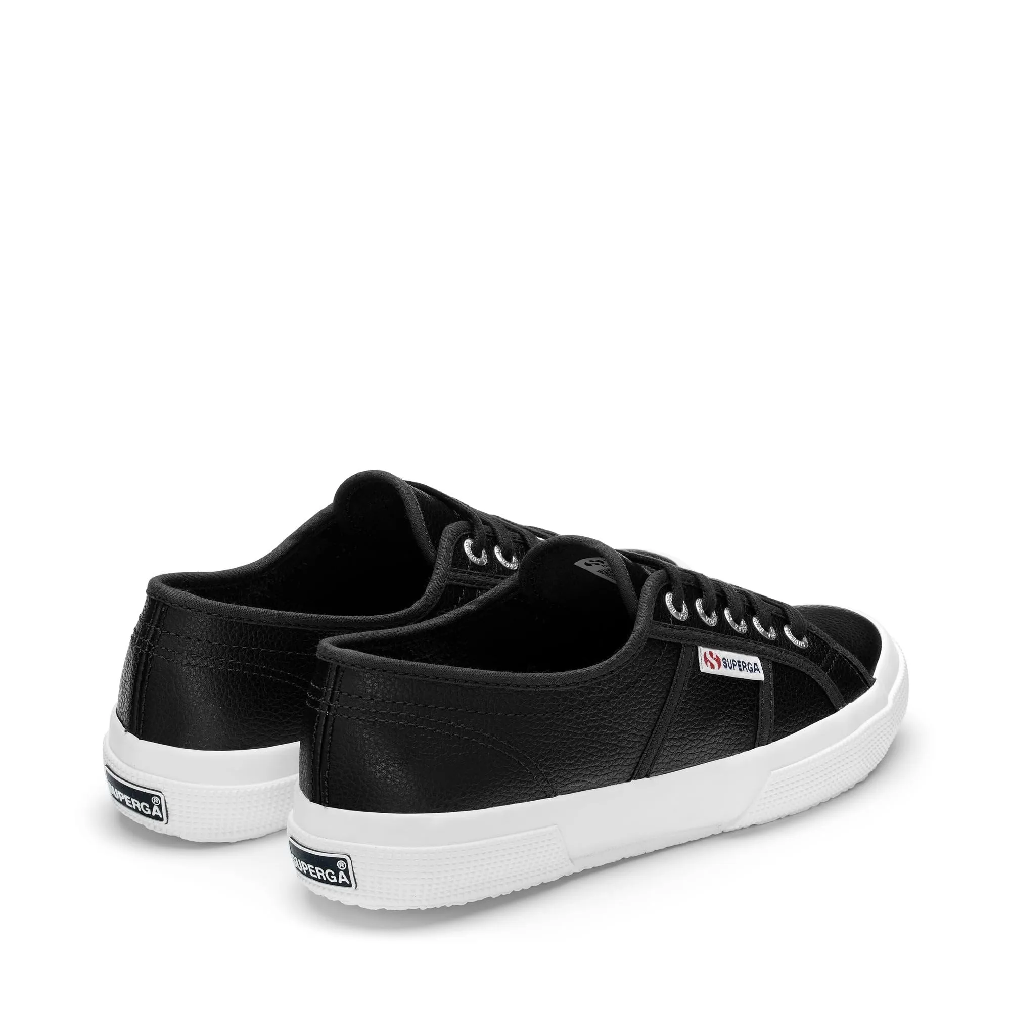 Superga 2750 Tumbled Leather Sneaker Unisex, Nero Black C39, 36 EU - immagine 3