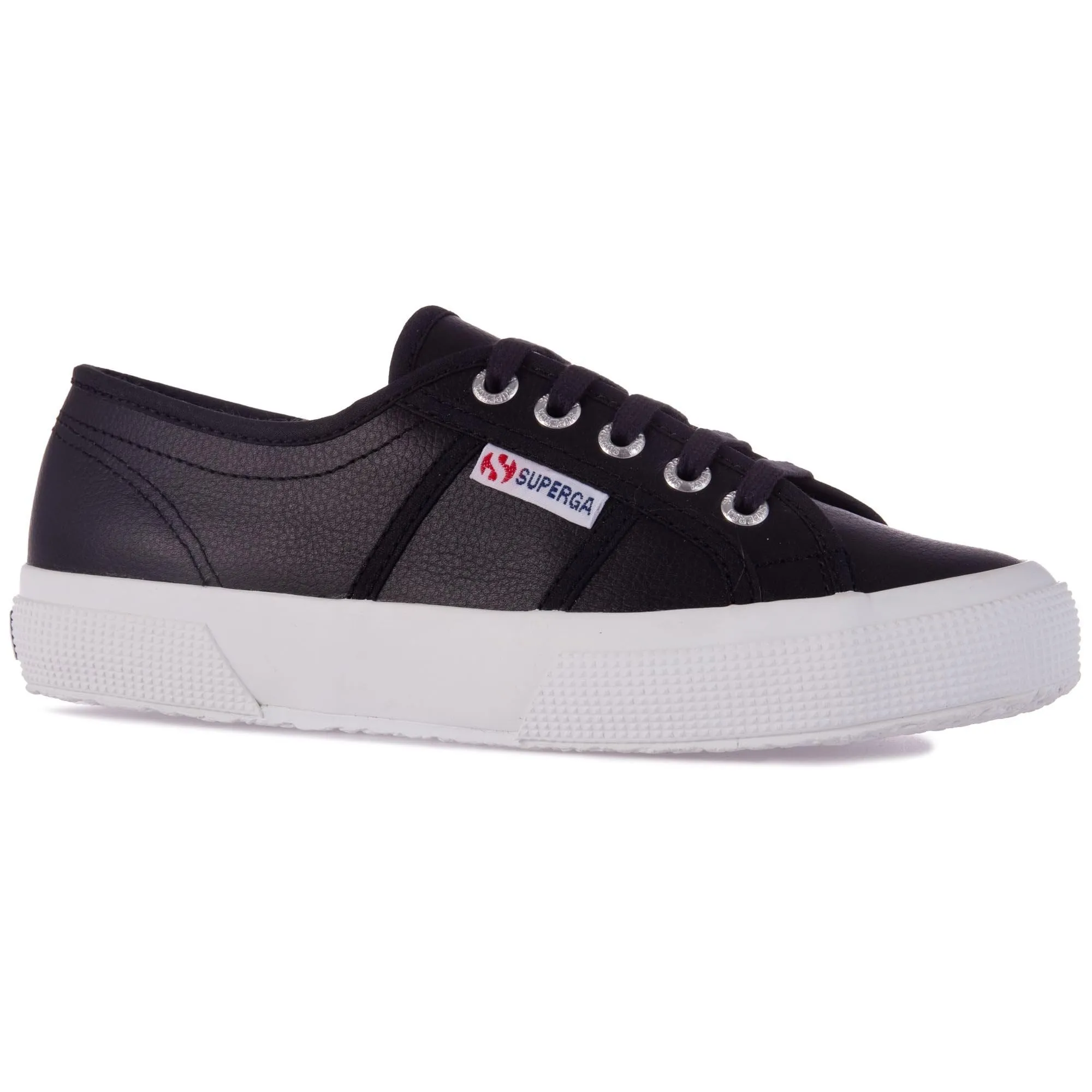 Superga 2750 Tumbled Leather Sneaker Unisex, Nero Black C39, 36 EU - immagine 7