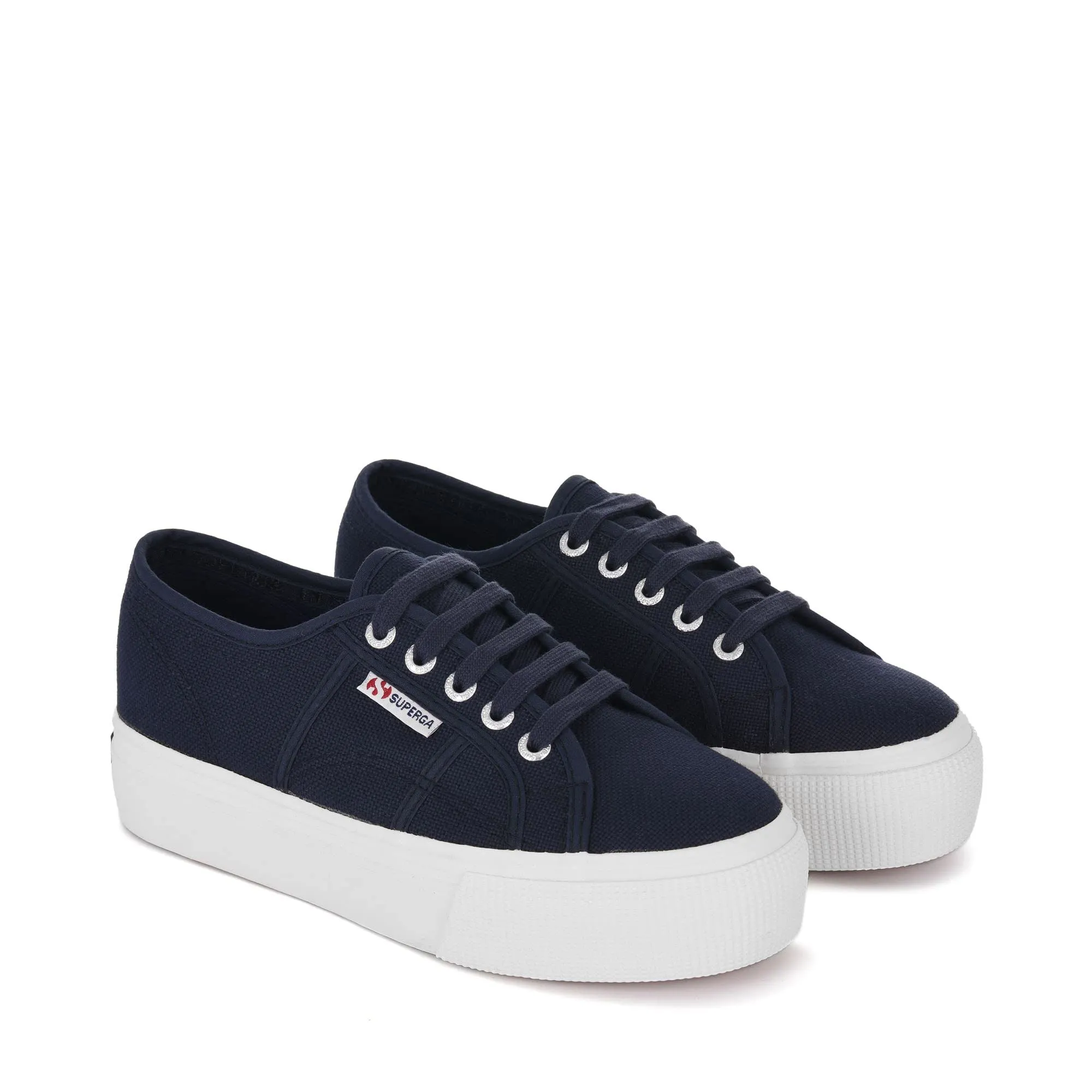 Superga 2790 Acotw Linea Up And Down Women's Low Top Sneakers, Navy Fwhite, 41 EU - immagine 3
