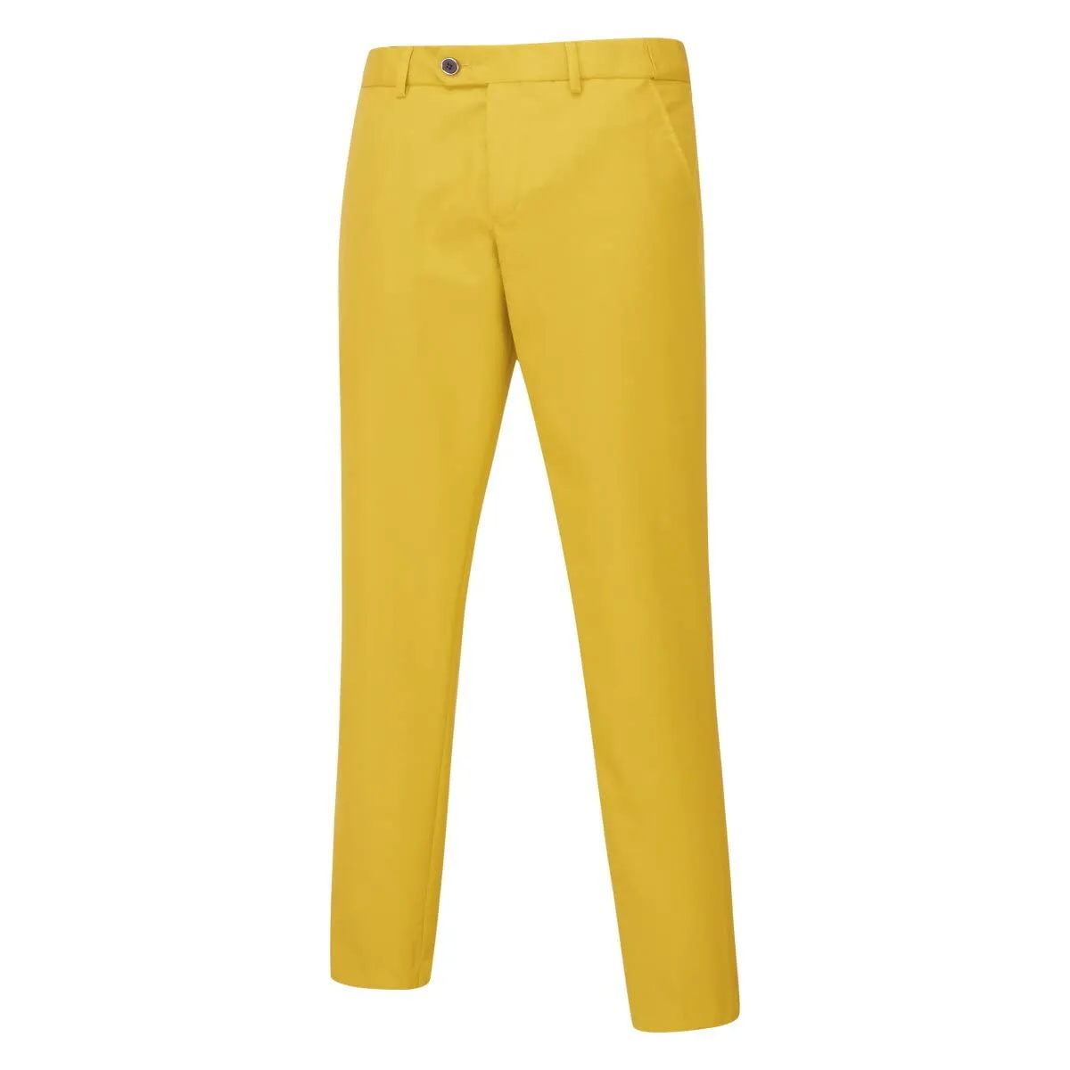 YOUTHUP Abito Uomo 3 Pezzi Slim Fit Blazer Gilet Pantaloni Giallo 3XL - immagine 5