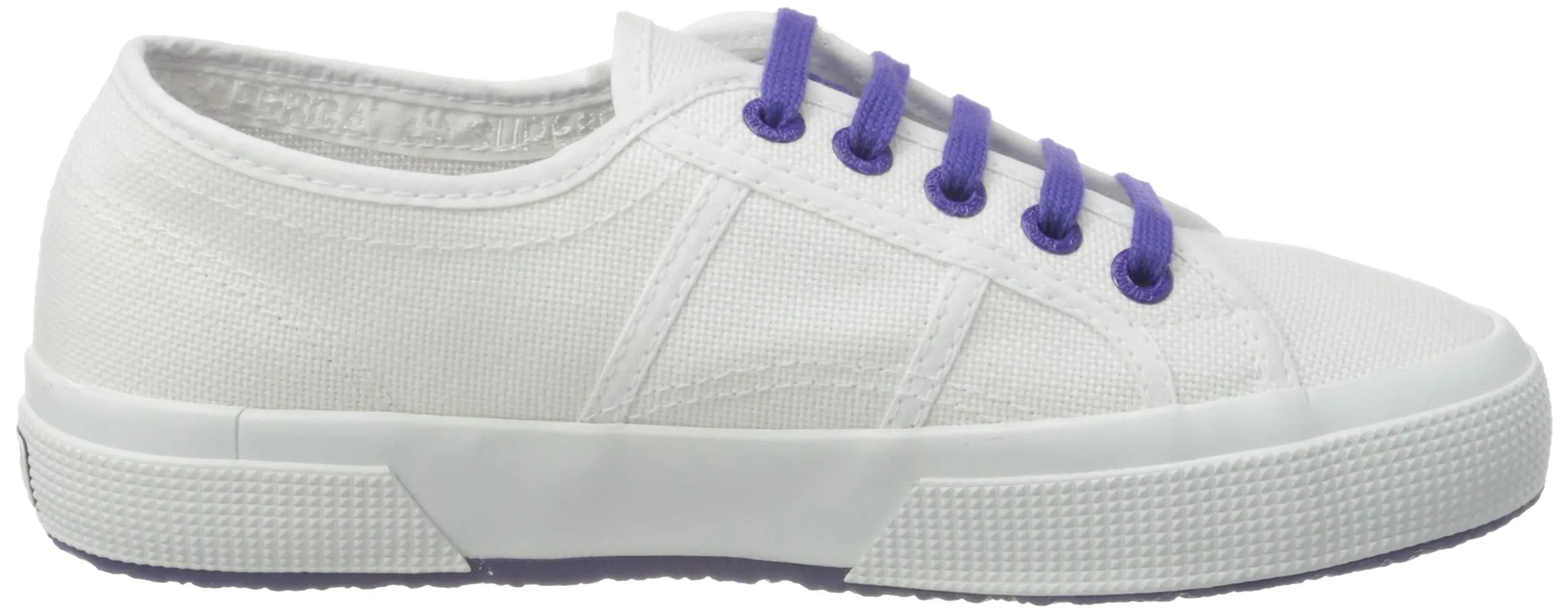Superga 2750 COTCONTRASTU Unisex Adult Sneakers, Bianco White/Violet Purple A0B, 41 EU - immagine 6
