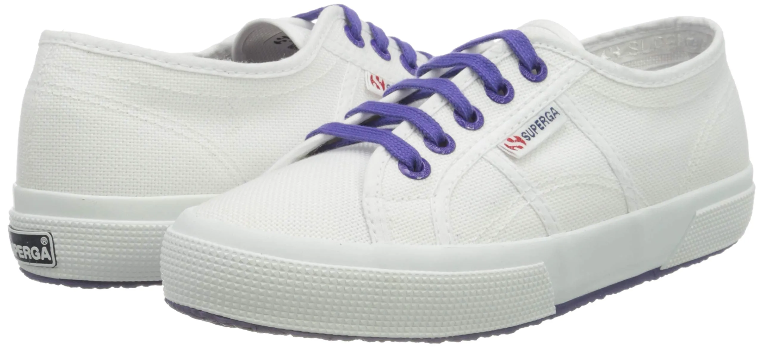 Superga 2750 COTCONTRASTU Unisex Adult Sneakers, White/Violet Purple A0B, 46 EU - immagine 7
