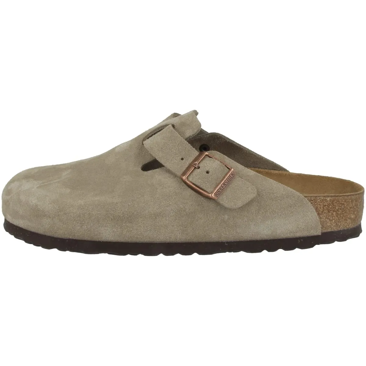 Birkenstock Boston SFB Taupe Suede Leather Zoccoli Uomo EU 37 - immagine 1