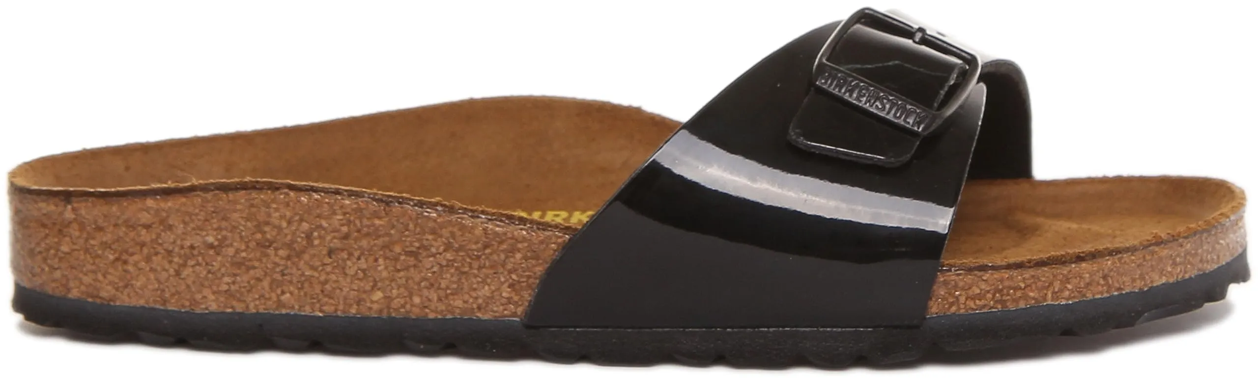 Birkenstock Madrid Birko-Flor Patent Etroit - Vernice Nera - immagine 4