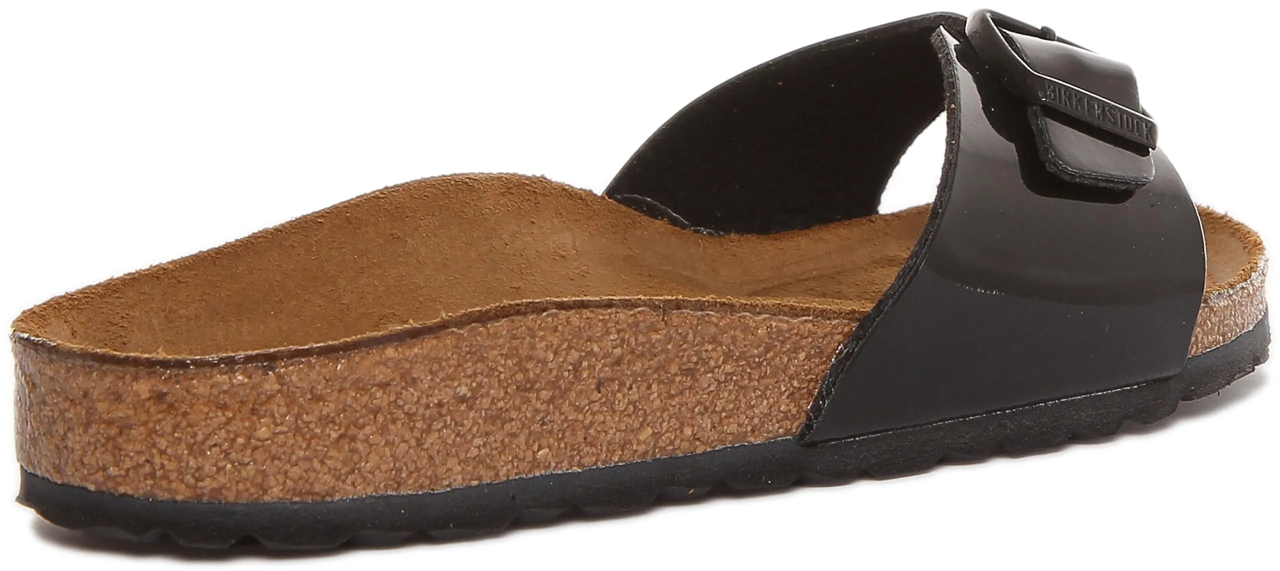 Birkenstock Madrid Birko-Flor Patent Etroit - Vernice Nera - immagine 5