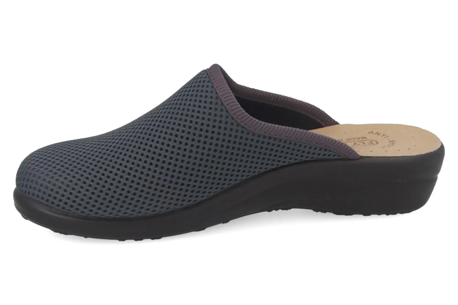Fly Flot Fresh Woman Pantofole Donna Traspiranti in Rete Elastica, Antracite, 38 - immagine 4