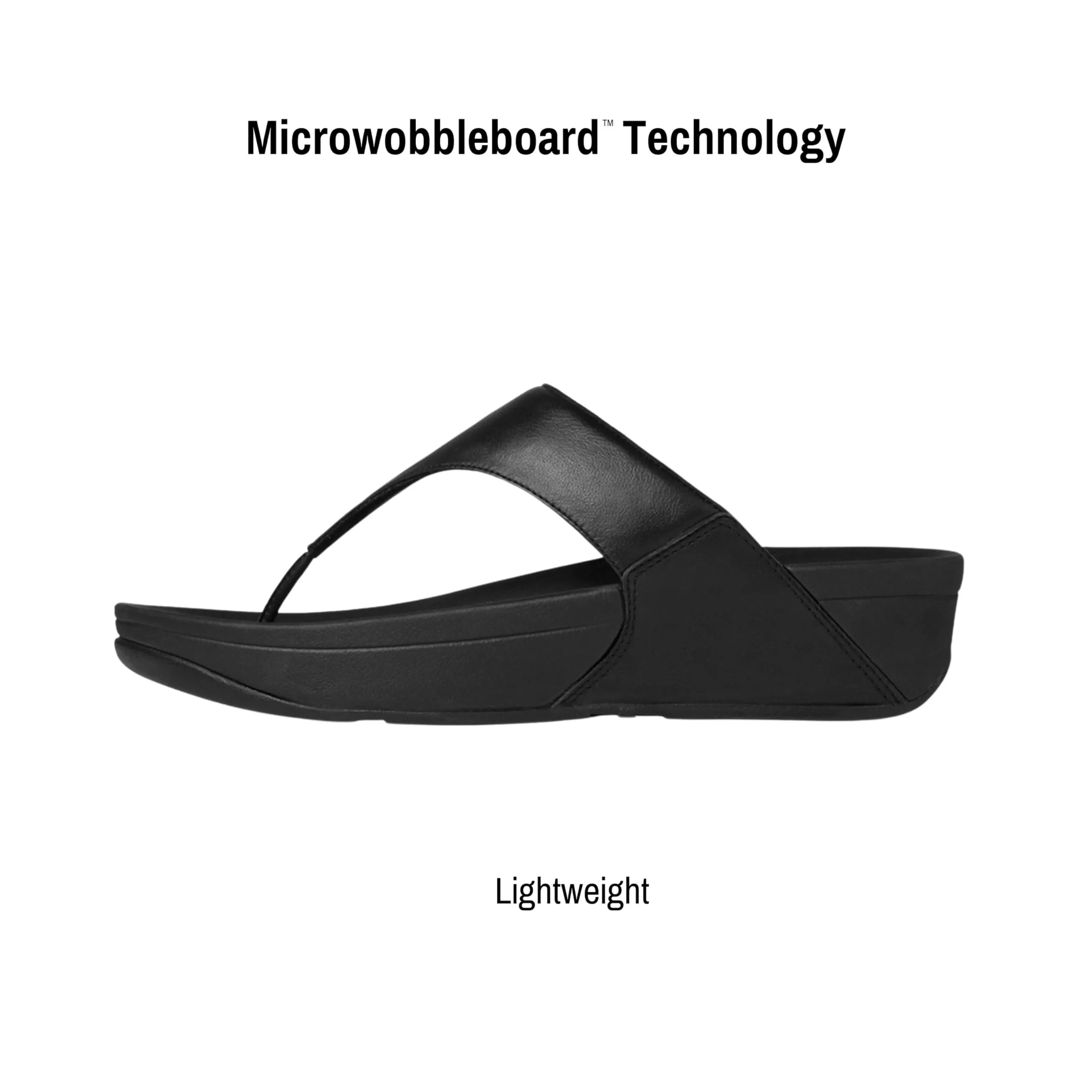 Fitflop Lulu Toepost Sandali Donna, Nero, 41 EU - immagine 7
