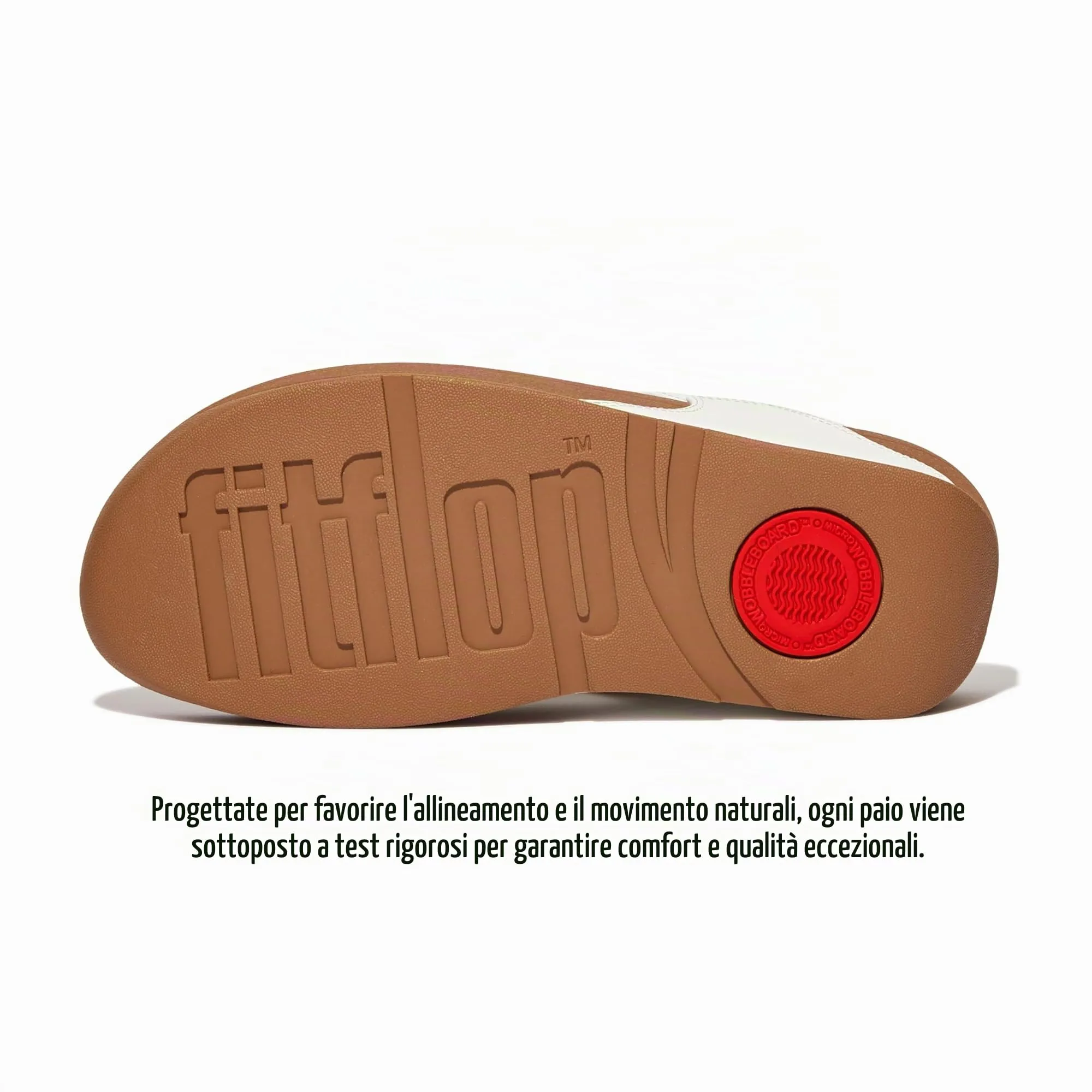 Fitflop Lulu Sandali in Pelle Orchidea Bianca Flyaway - immagine 3