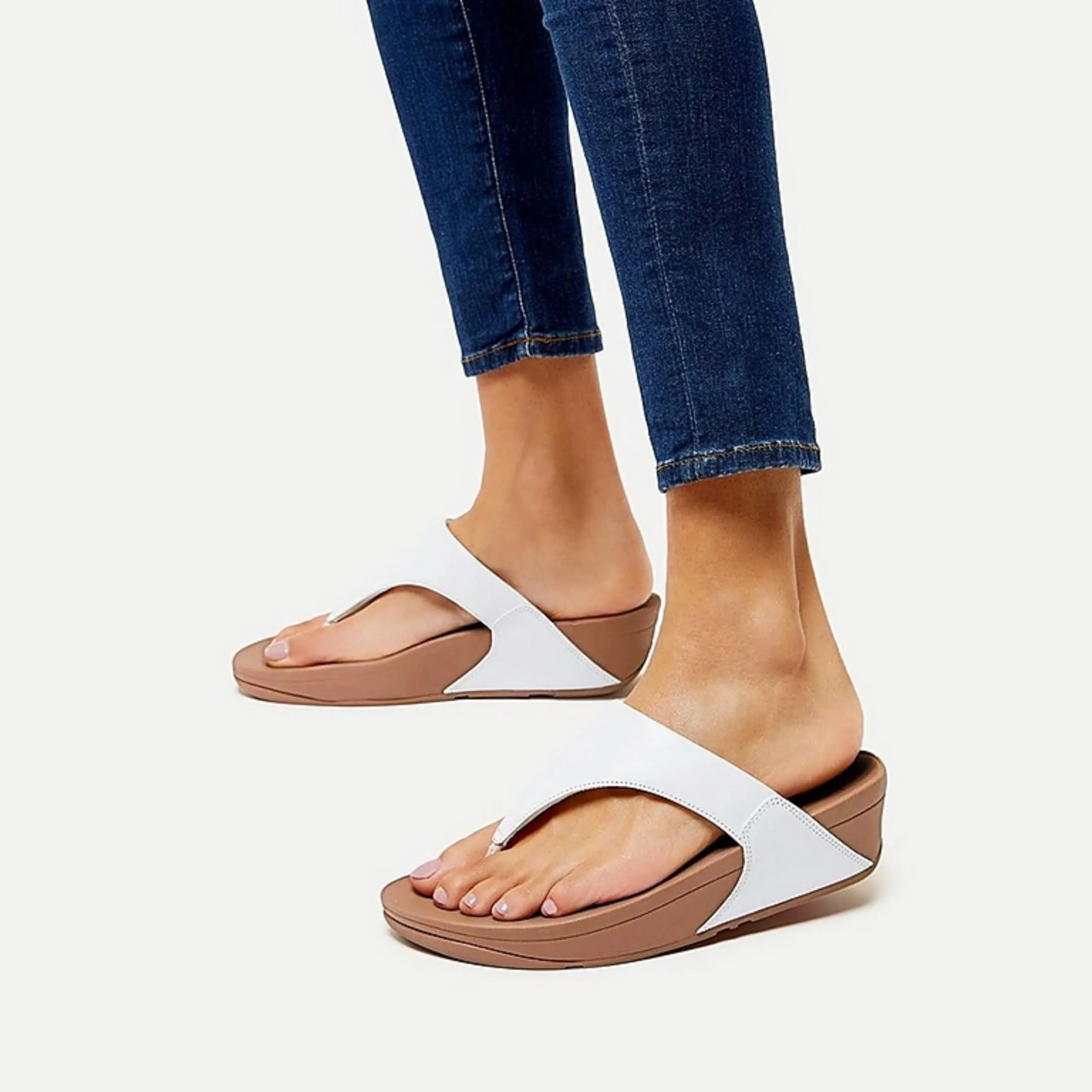 Fitflop Lulu Infradito in Pelle - Urban White 024 - immagine 2