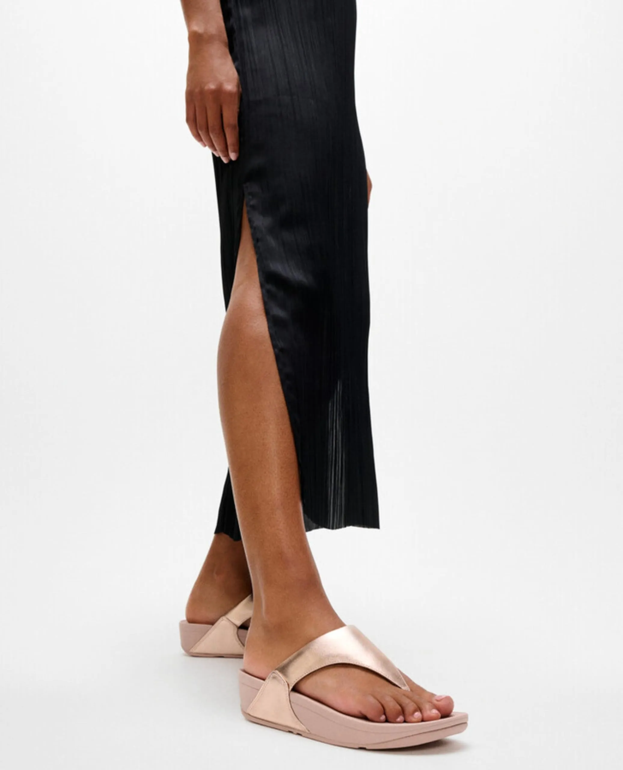 Fitflop Lulu Leather Toepost Sandals, Rose Gold, 36 EU - immagine 2