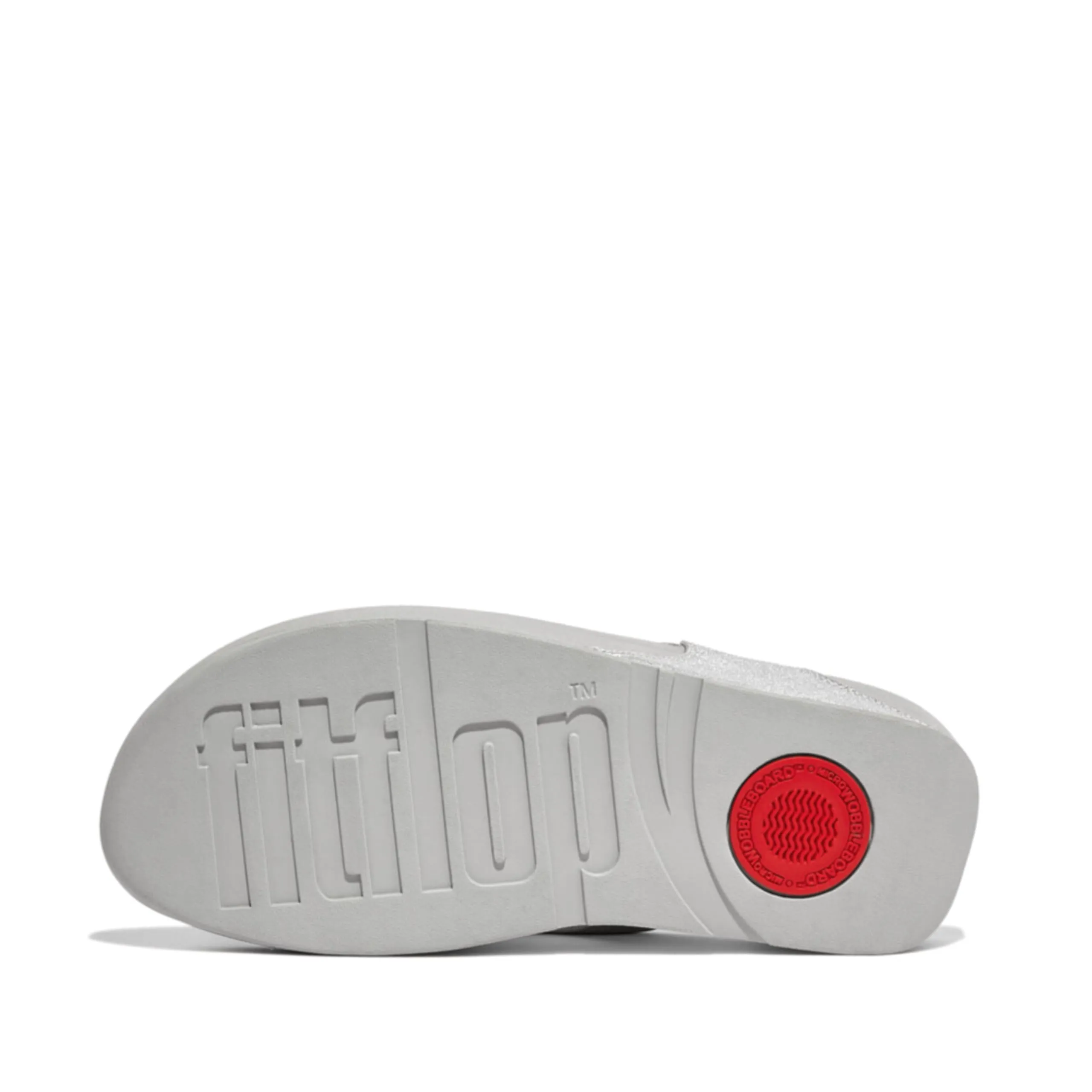 FitFlop Lulu Leather Flip Flops - Silver - EU 42 - immagine 6