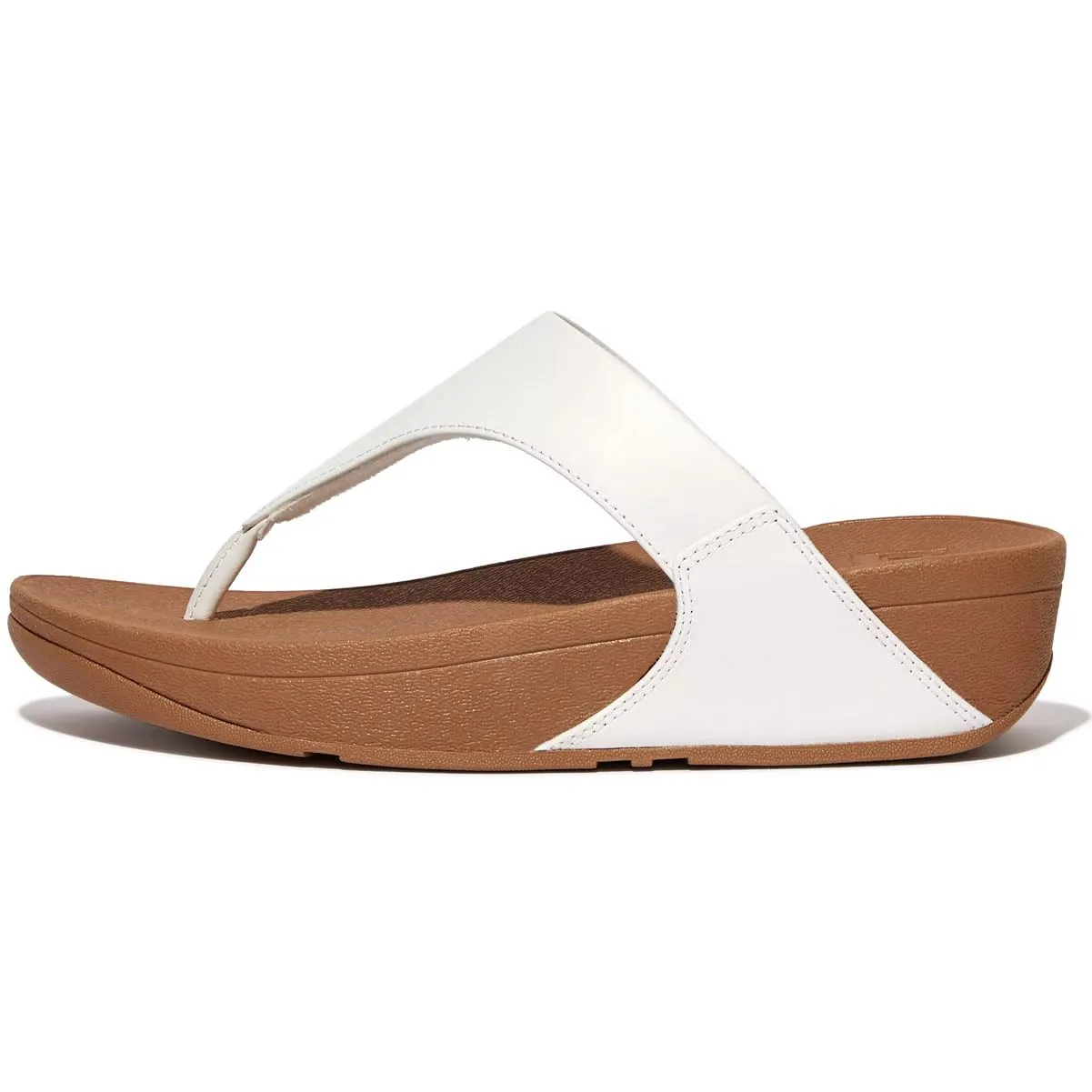 Fitflop Lulu Sandali da Donna in Pelle con Plateau - Bianco, 37.5 EU - immagine 1