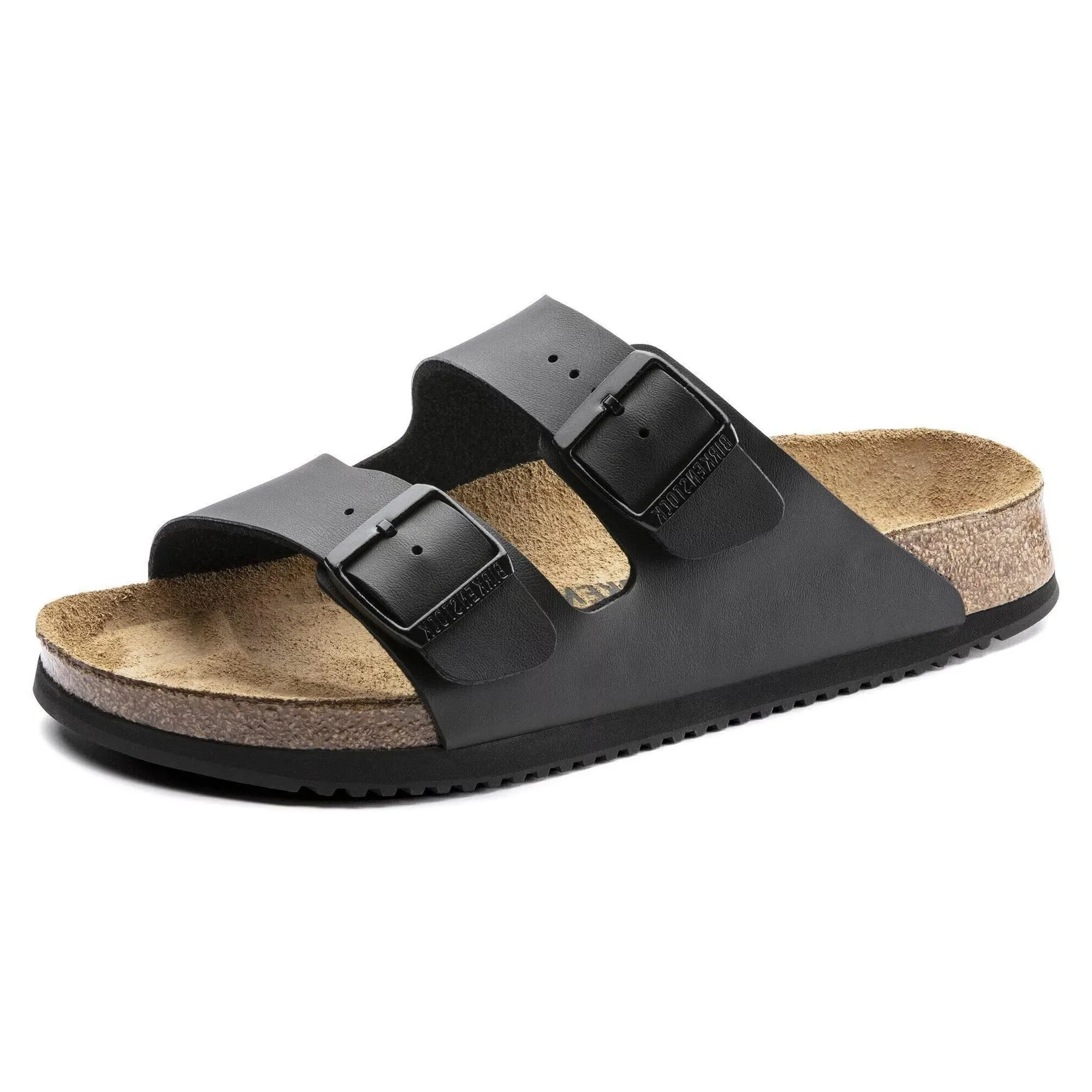 Birkenstock Arizona Superlauf Birko-Flor Sandals, Nero, 40 EU, 1018222-40 - immagine 1