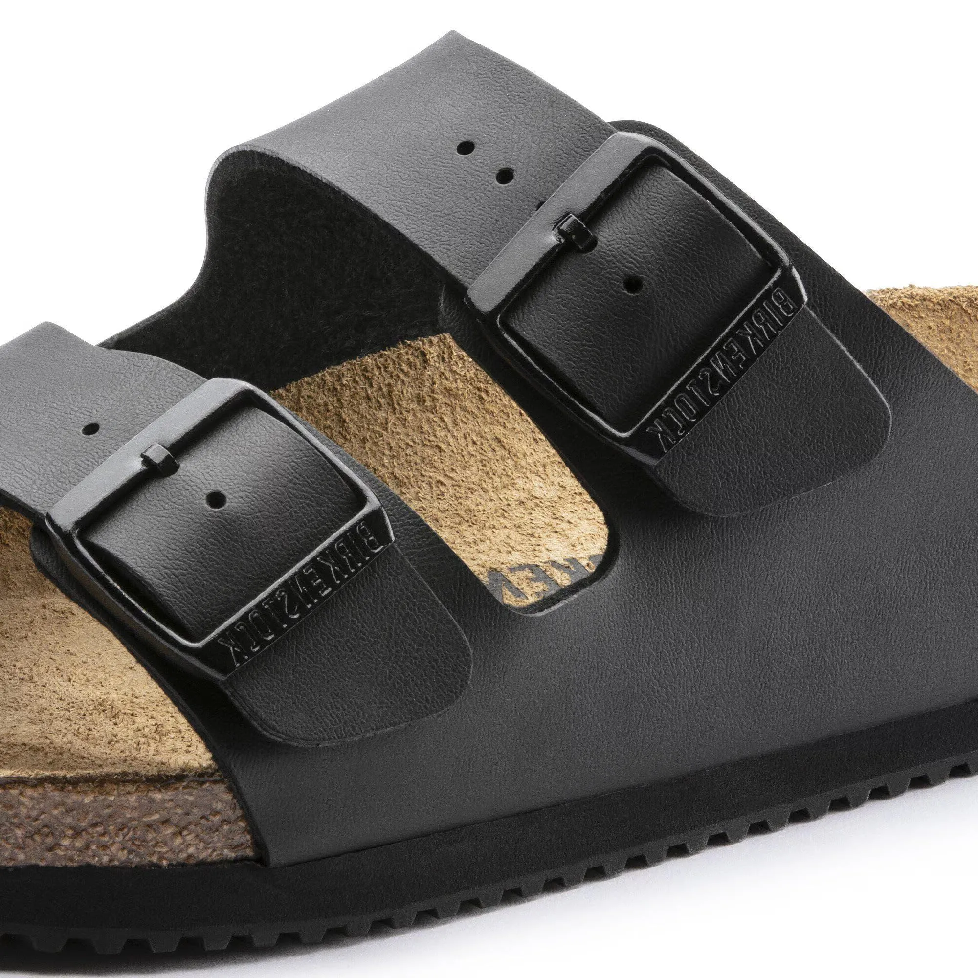 Birkenstock Arizona Superlauf Birko-Flor Sandale, Nero, 41 EU, 1018222-41 - immagine 11