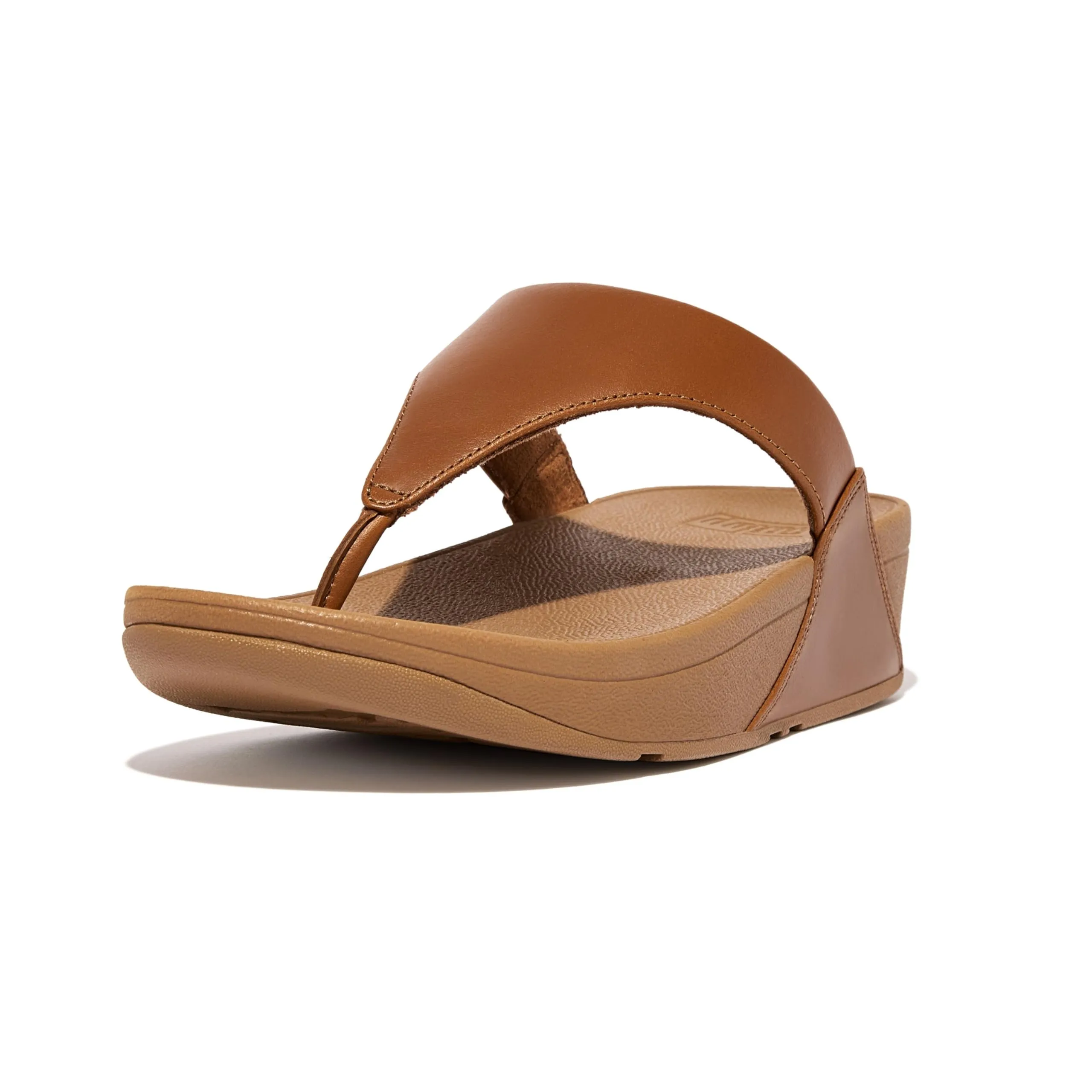 Fitflop Lulu Leather Toe Post Sandals, Light Tan, 37.5 EU - immagine 1
