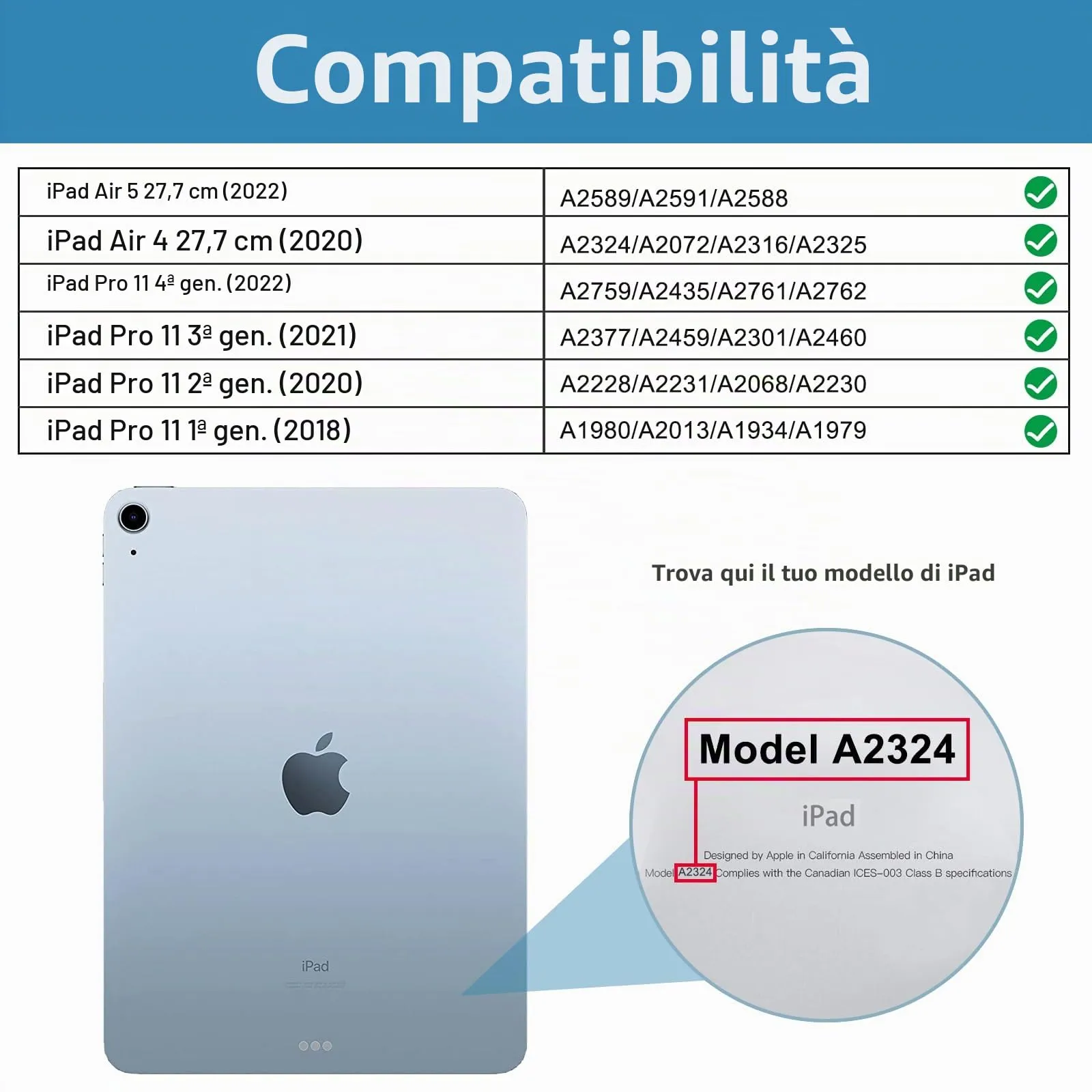 ProCase Vetro Temperato per iPad Air 5 2022, iPad Air 4 10,9" 2020 e iPad Pro 11" (1/2/3/4 Gen), Durezza 9H - 2 Pezzi - immagine 2