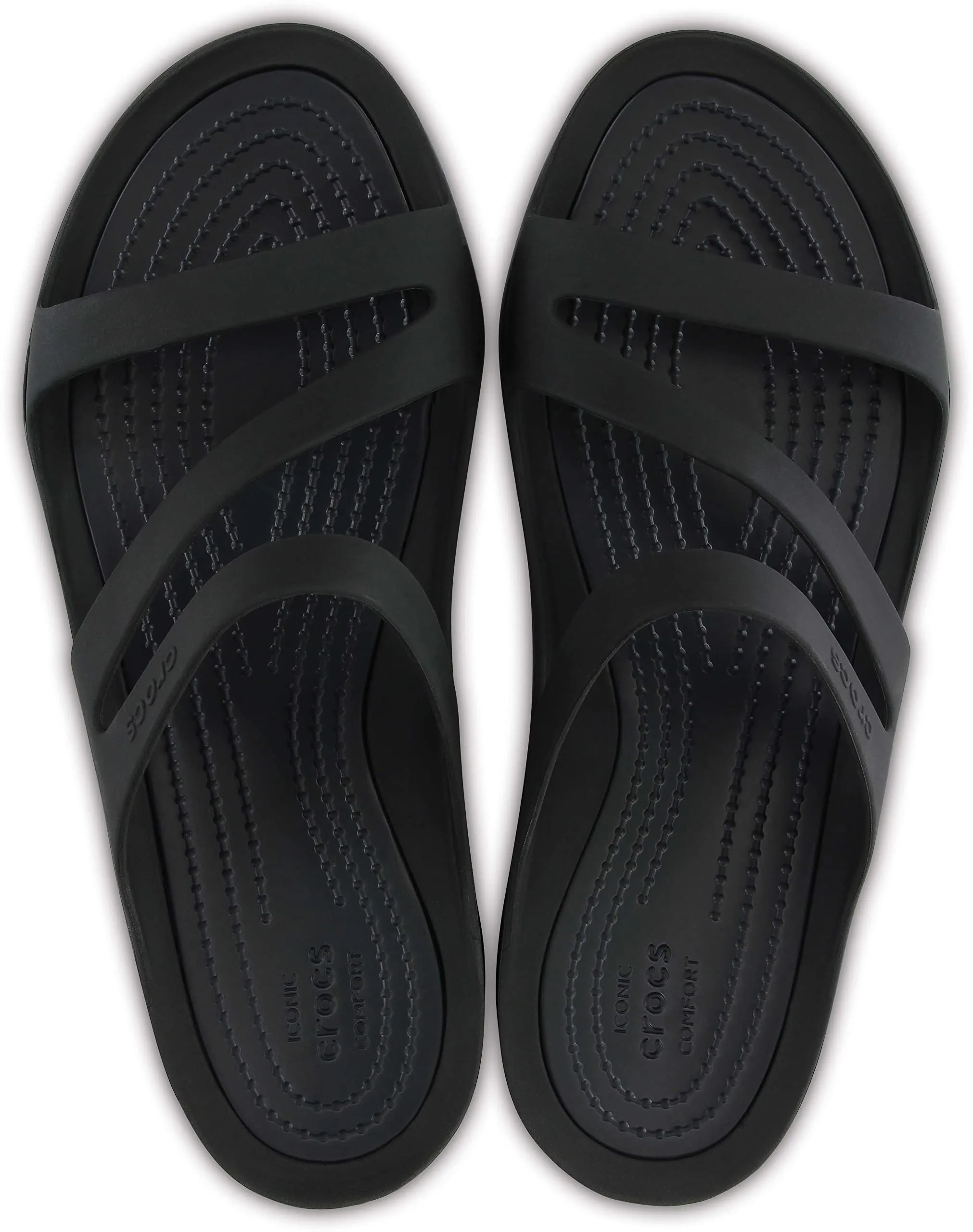 Crocs Swiftwater Sandalo Donna, Nero, EU 36-37 - immagine 4