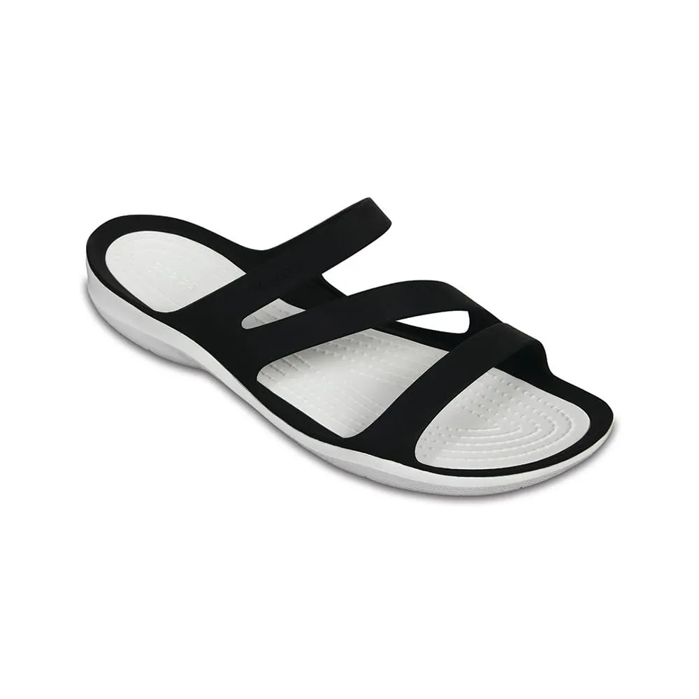 Crocs Swiftwater Sandali Donna, Nero/Bianco, EU 37-38 - immagine 8