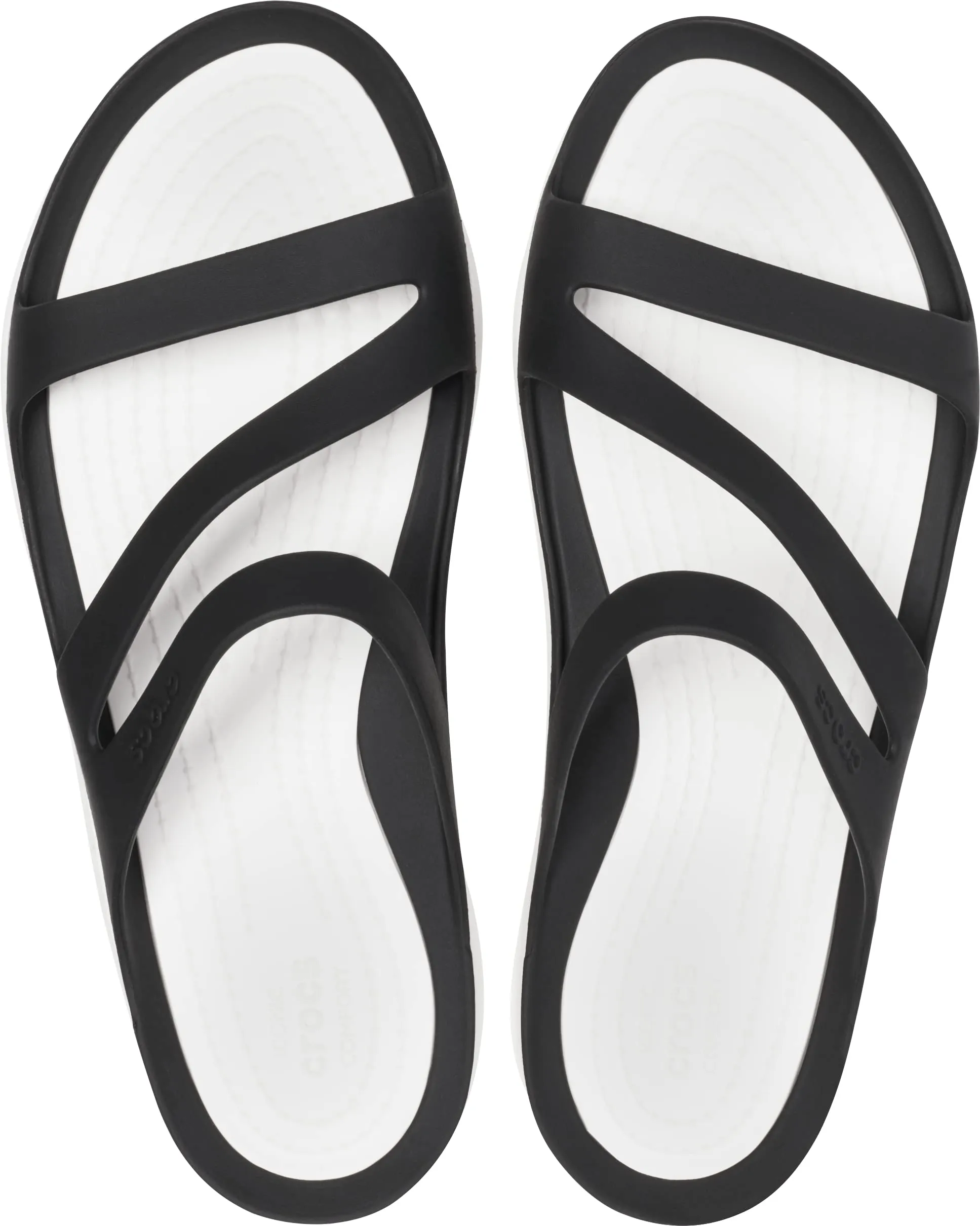 Crocs Swiftwater Sandalo Donna, Nero/Bianco, EU 38-39 - immagine 4