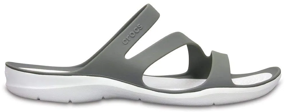 Crocs Swiftwater Sandalo, Grigio Fumo/Bianco, Donna, EU 34-35 - immagine 3