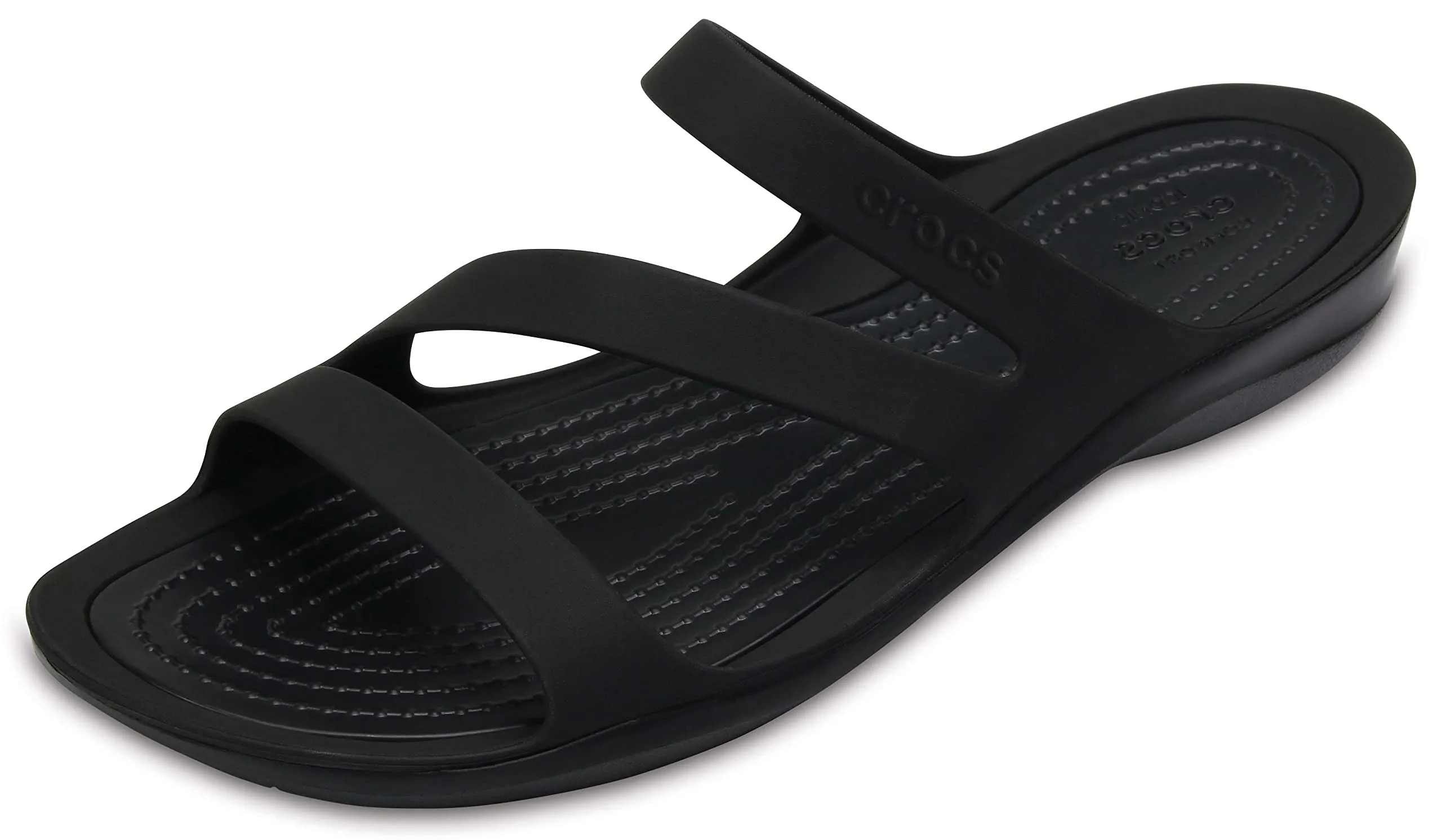 Crocs Swiftwater Sandali Donna, Nero, EU 33-34 - immagine 1
