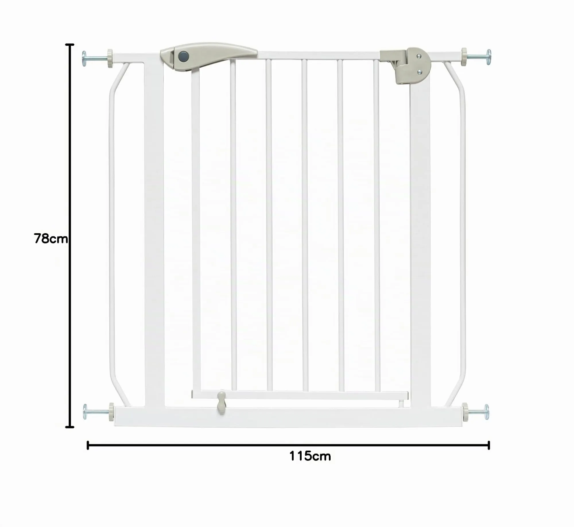 IB-Style Cancelletto di Sicurezza Berrin per Bambini, 113-121 cm, Bianco - immagine 10