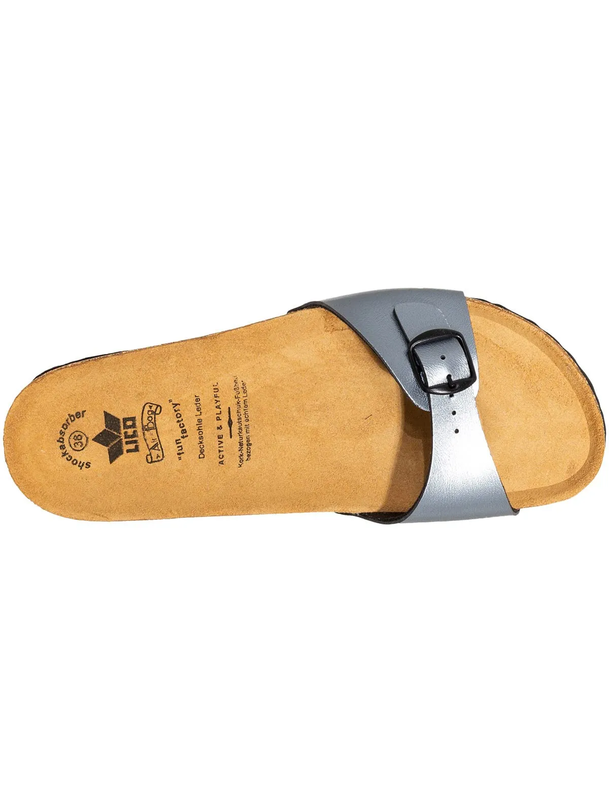 Lico Bioline Once More Women's Slippers, Grey Anthracite, 41 EU - immagine 5