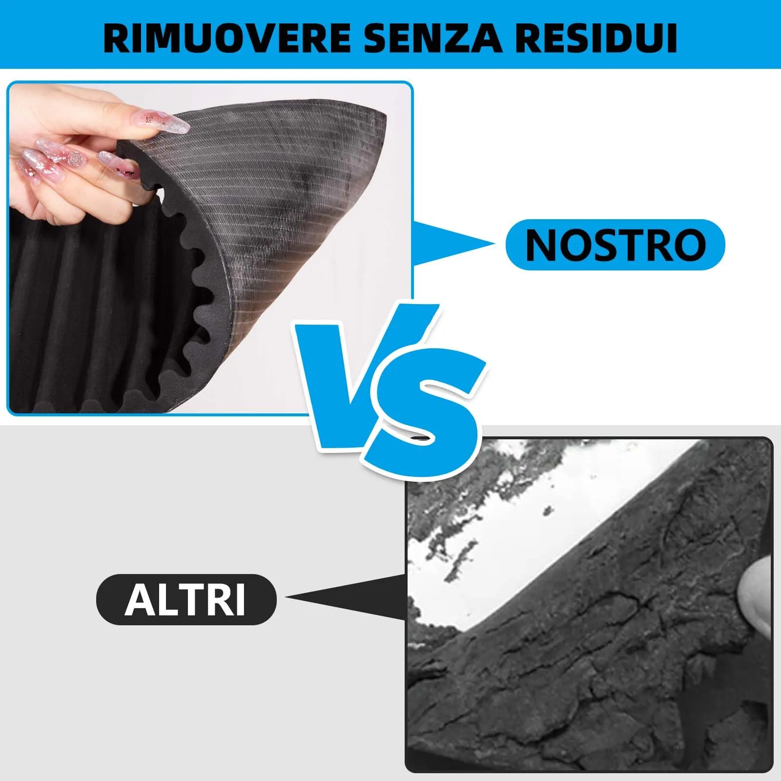 Spurtar Paracolpi Garage per Portiere Auto in Gommapiuma Adesiva, 200 cm x 20 cm x 1.5 cm - immagine 8