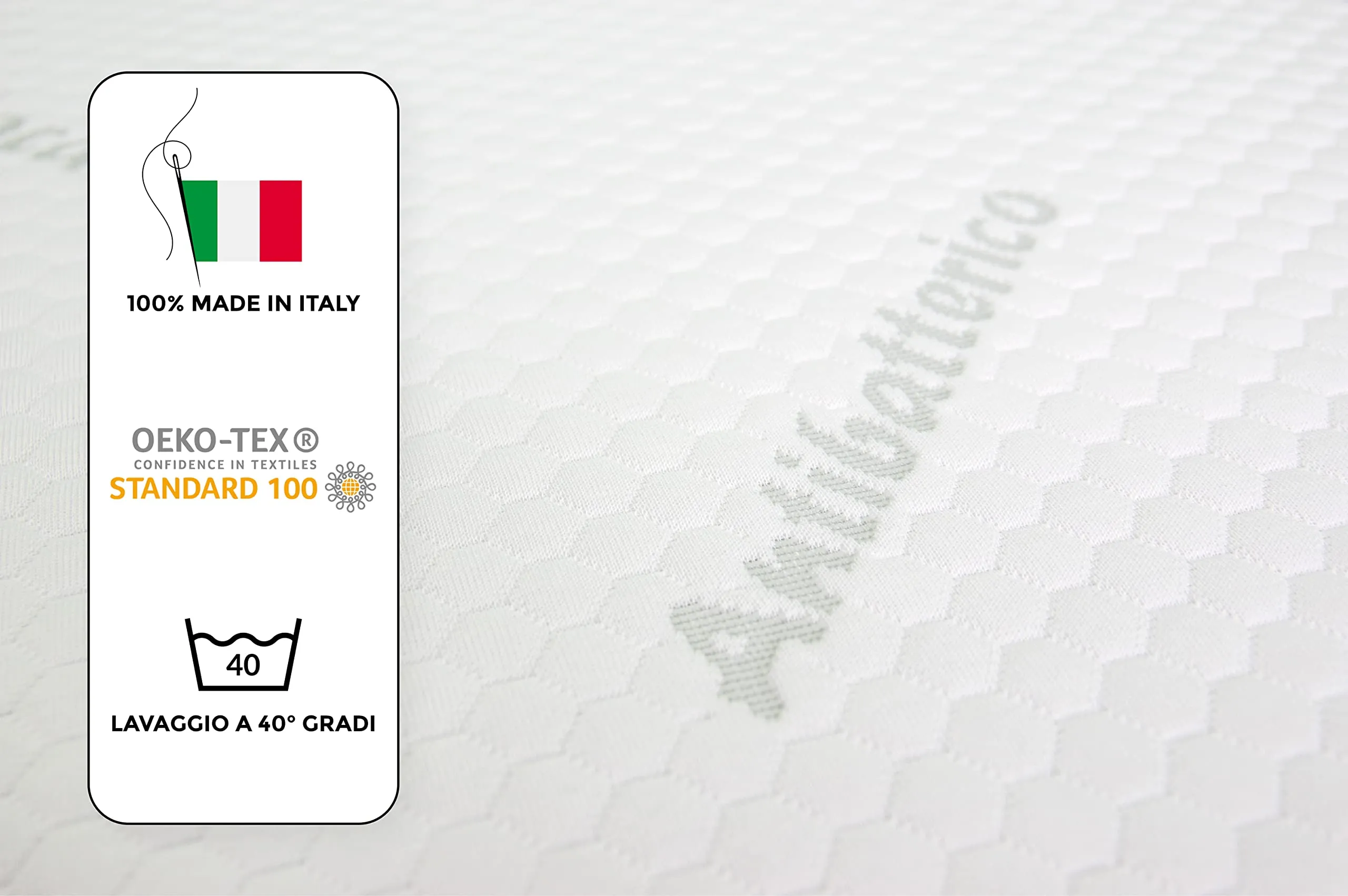 GHIOCUSCINI Materasso Culla Neonato 60x120x11 cm Antiacaro Certificato EN16890:2017+A1:2021 OEKO-TEX CertiPUR Traspirante Antimicrobico e Antibatterico - immagine 4