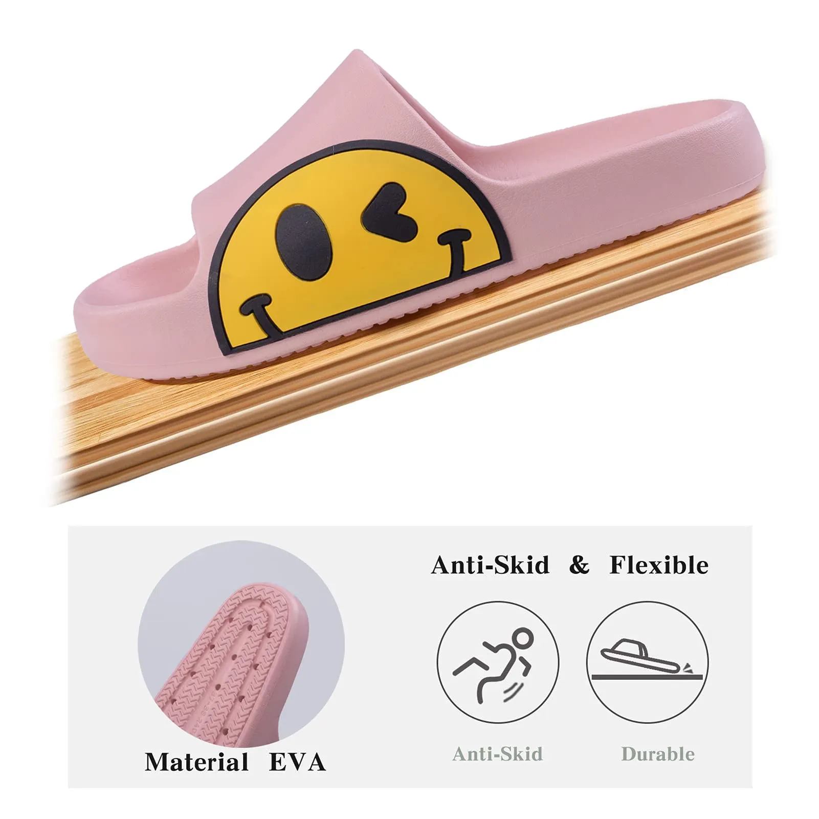 Waysoland Ciabatte Sandali in EVA per Bambini, Antiscivolo per Bagno e Spiaggia, Rosa, 29/30 EU - immagine 5