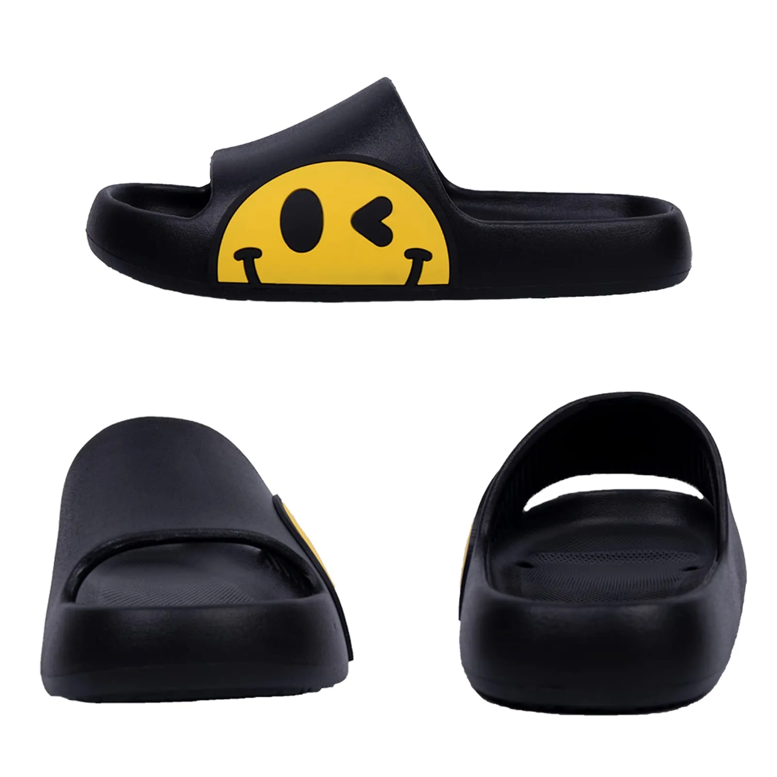 Waysoland Ciabatte Antiscivolo Unisex per Bambini, Nero, 25/26 EU - immagine 2